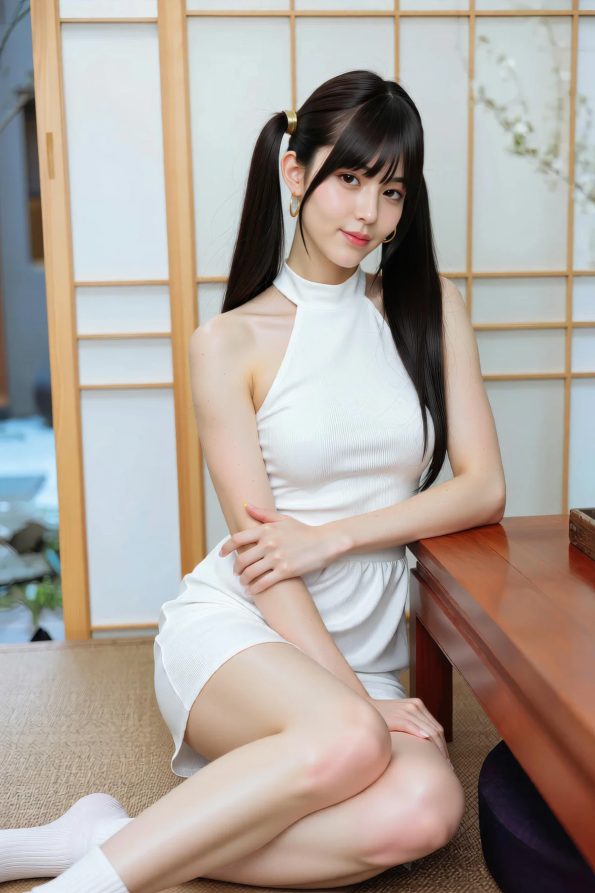 AIG  No.226 柚柚sasa白色紧身裙少女 - 70