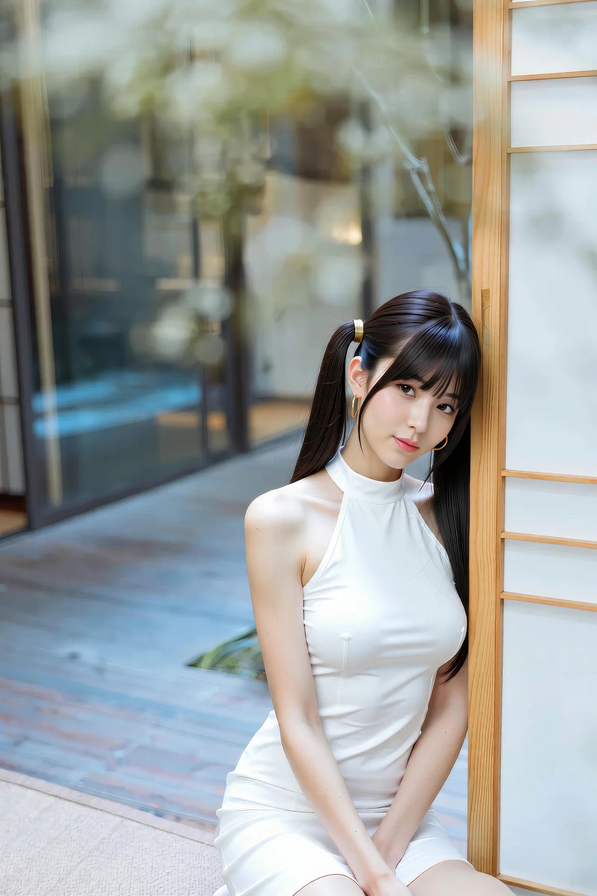AIG  No.226 柚柚sasa白色紧身裙少女 - 73