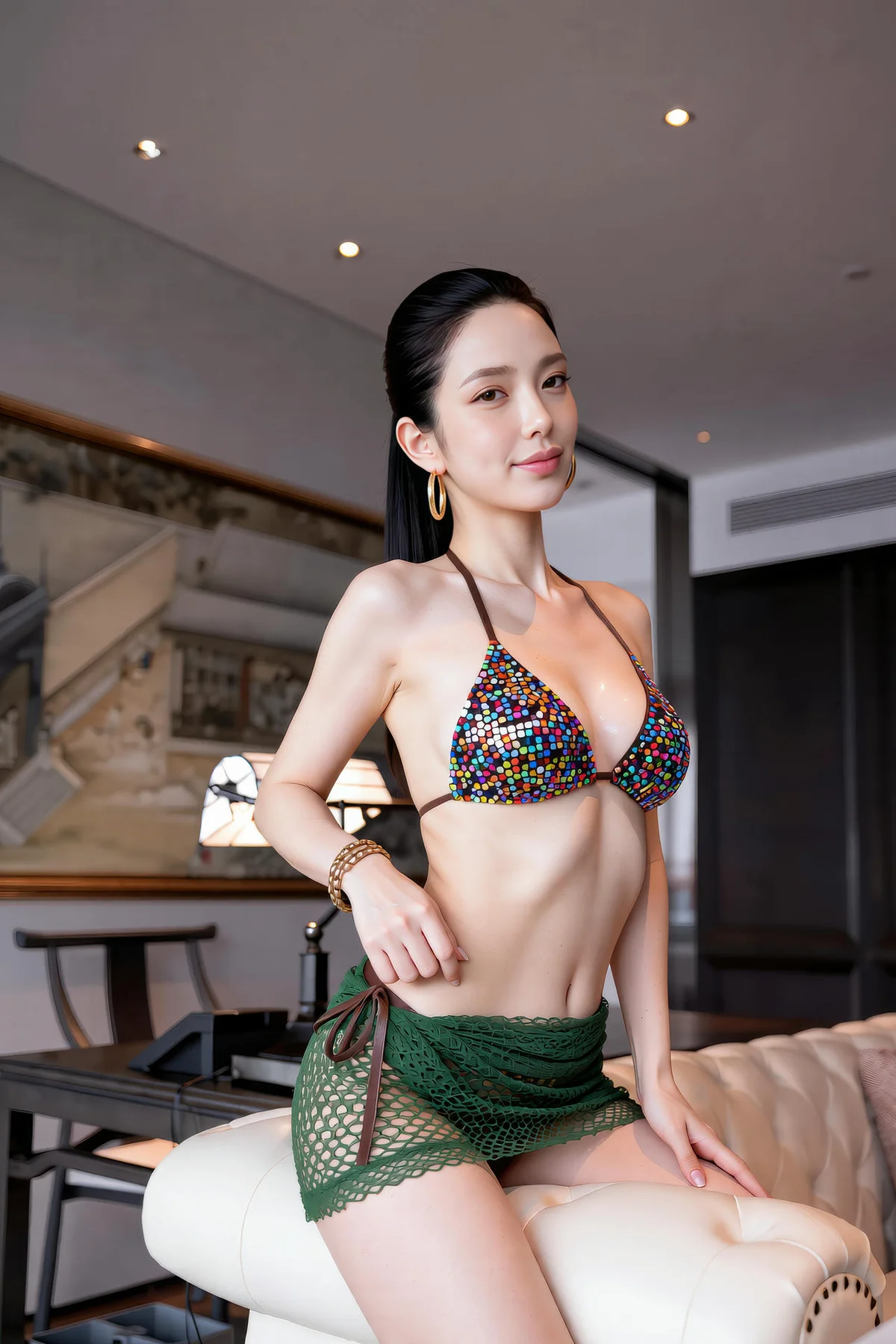 AIG  No.232 米妹亮片比基尼御姐 - 34