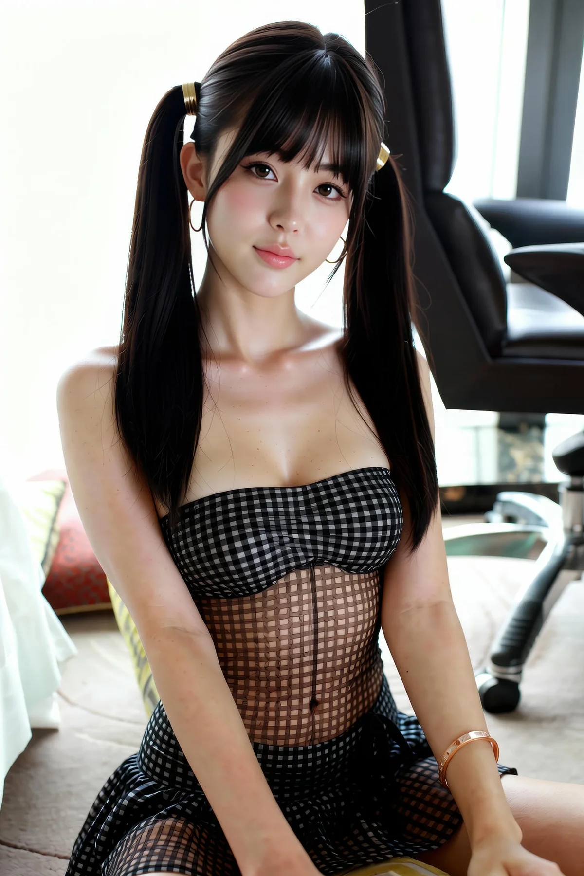 AIG  No.243 柚柚sasa格子透视裙 - 69