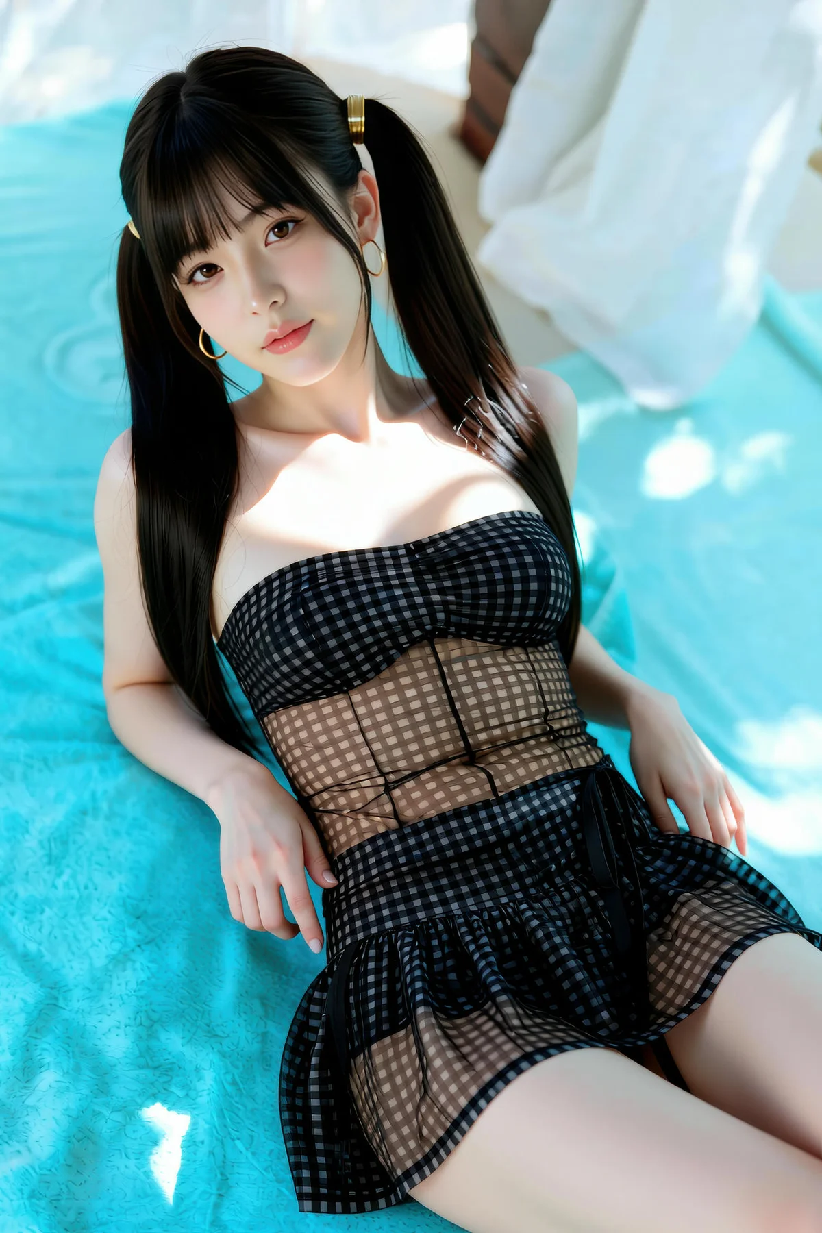 AIG  No.243 柚柚sasa格子透视裙 - 91