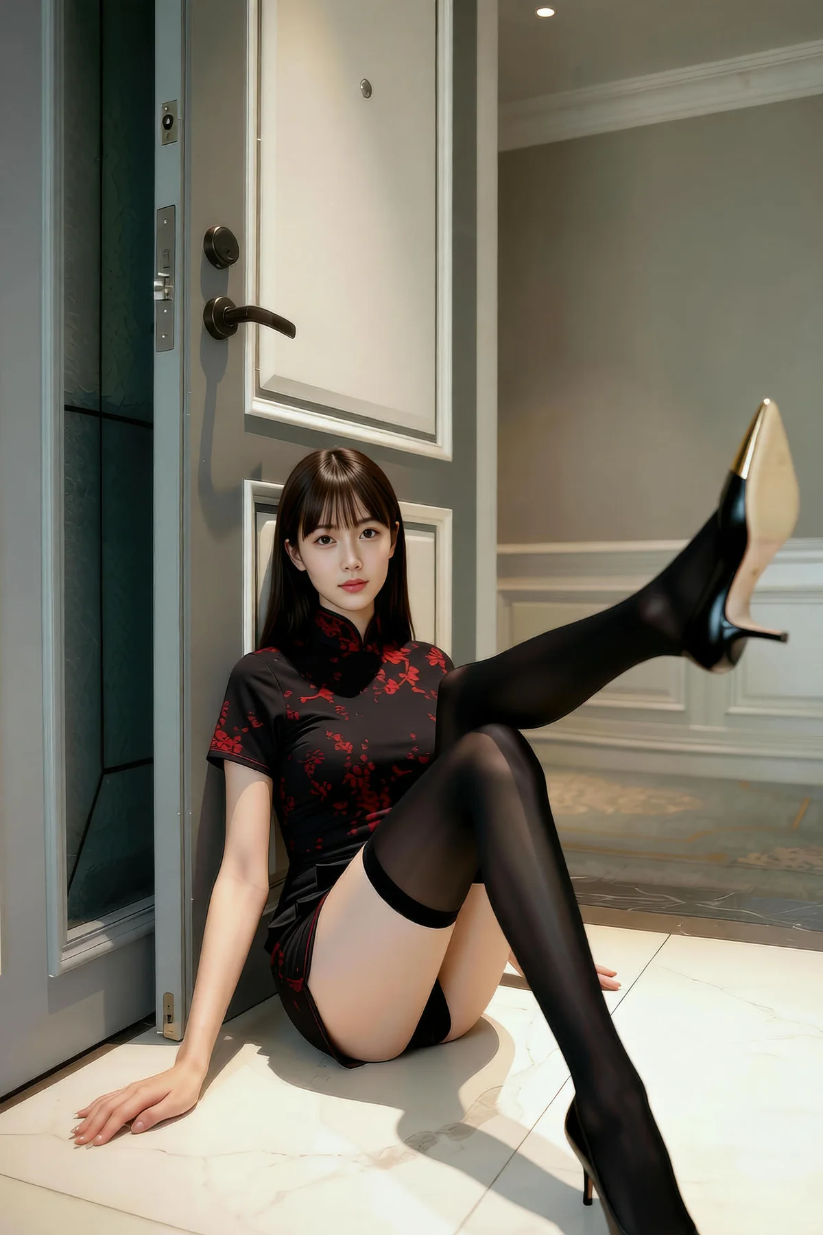 AIG  No.246 婉婉旗袍黑丝写真 - 34