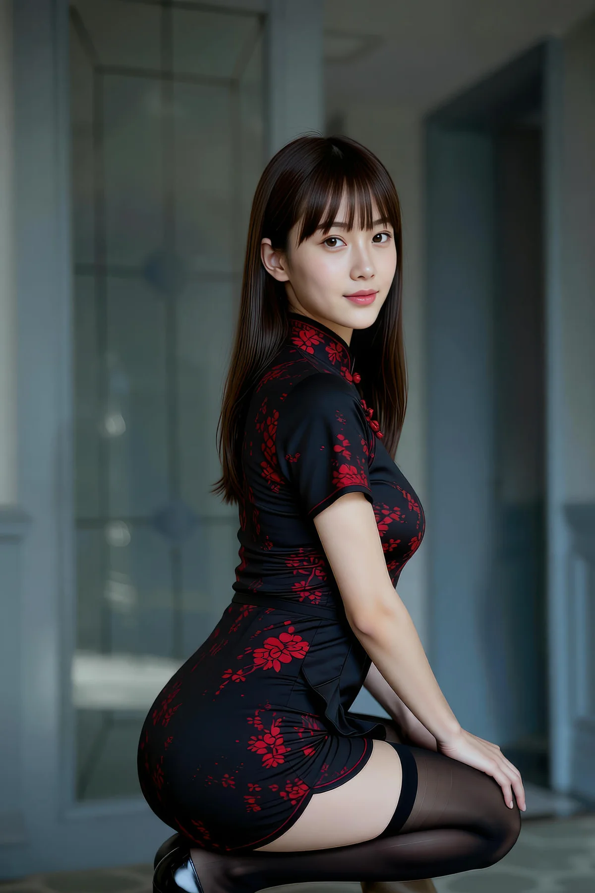 AIG  No.246 婉婉旗袍黑丝写真 - 37