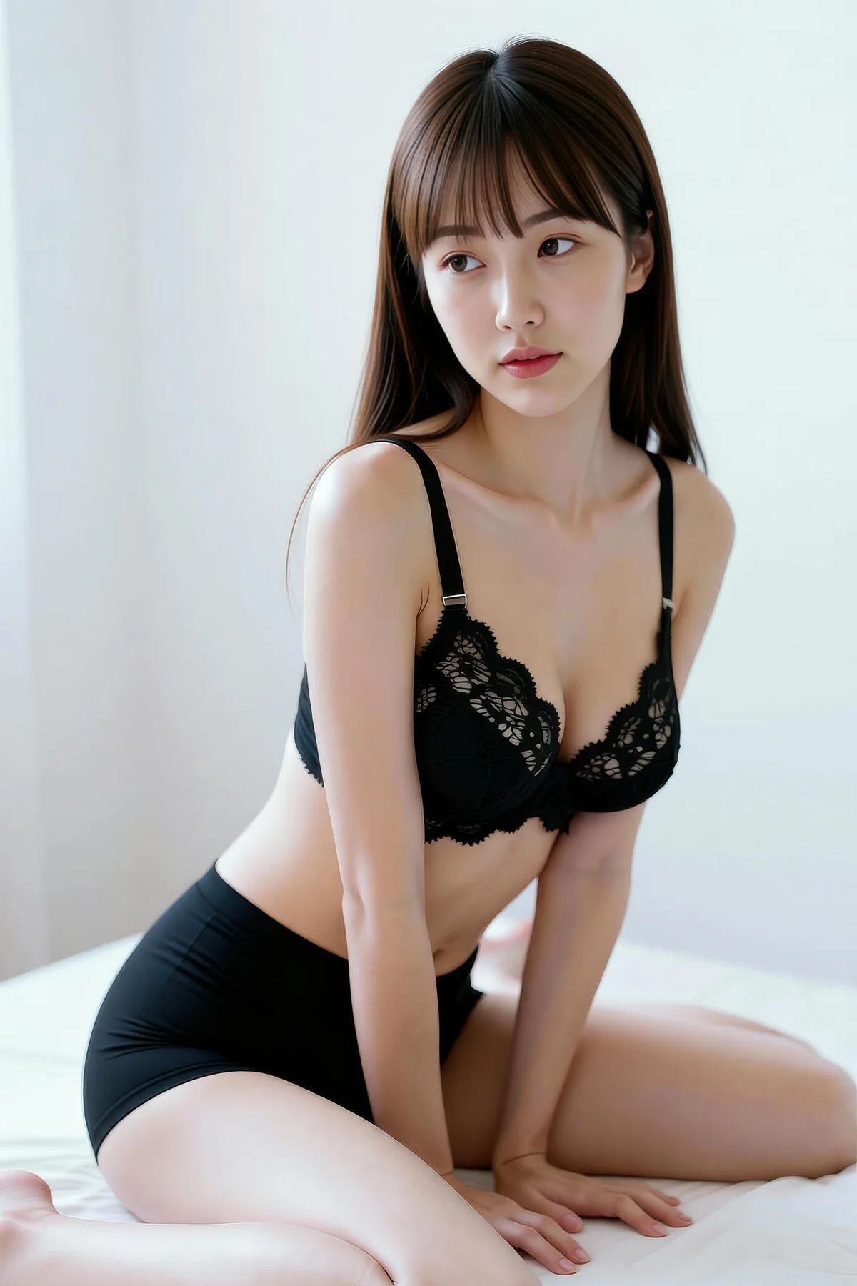 AIG  No.254 婉婉香肩黑色短裤 - 70