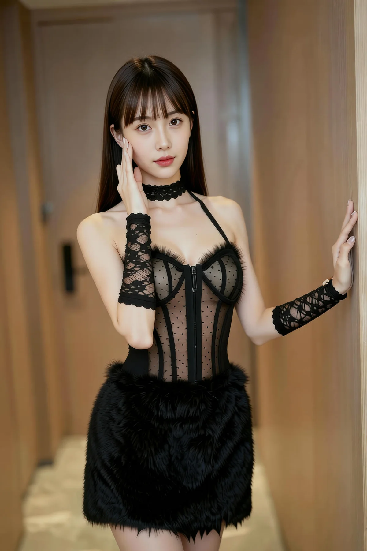 AIG  No.256 婉婉兔毛性感短裙 - 15
