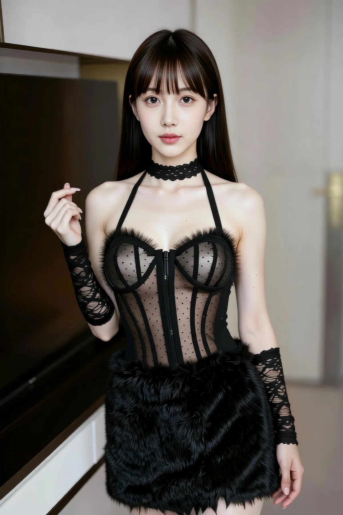AIG  No.256 婉婉兔毛性感短裙 - 19
