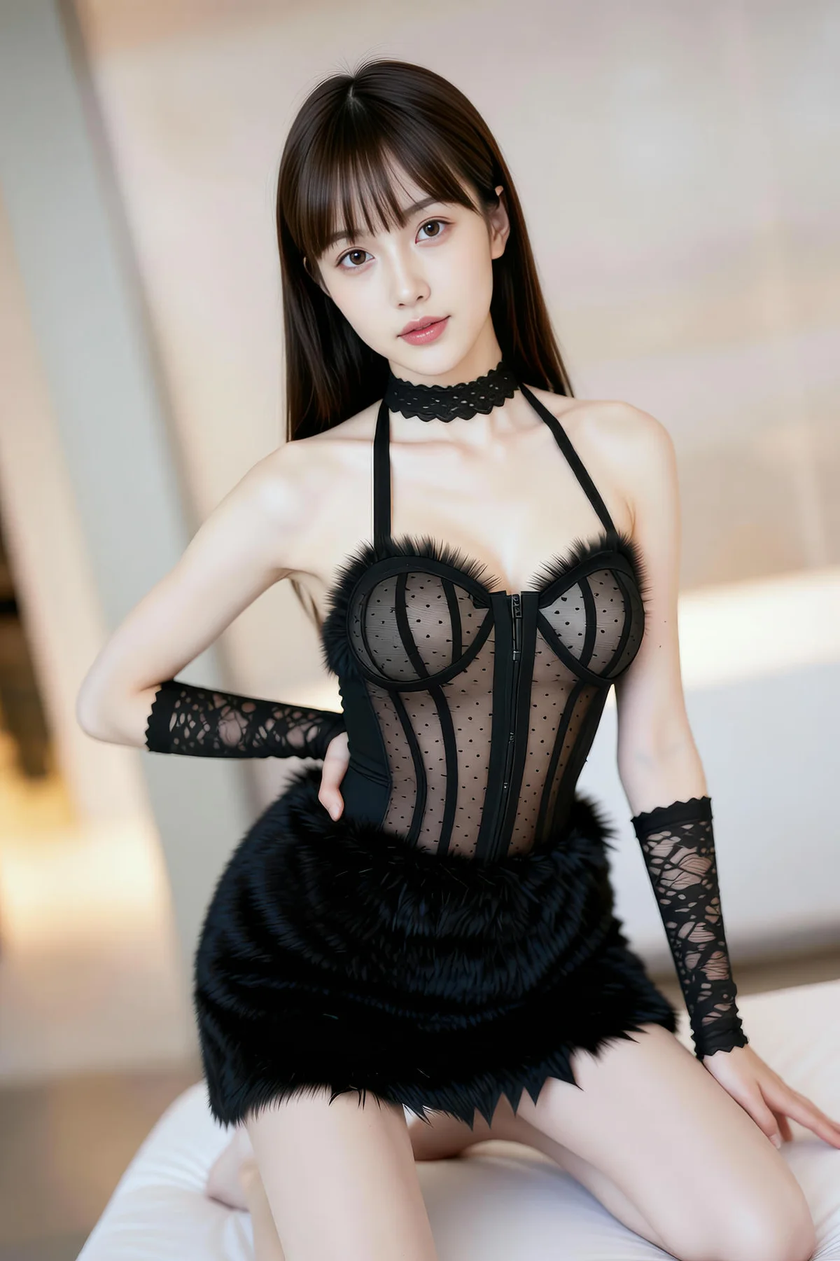 AIG  No.256 婉婉兔毛性感短裙 - 26