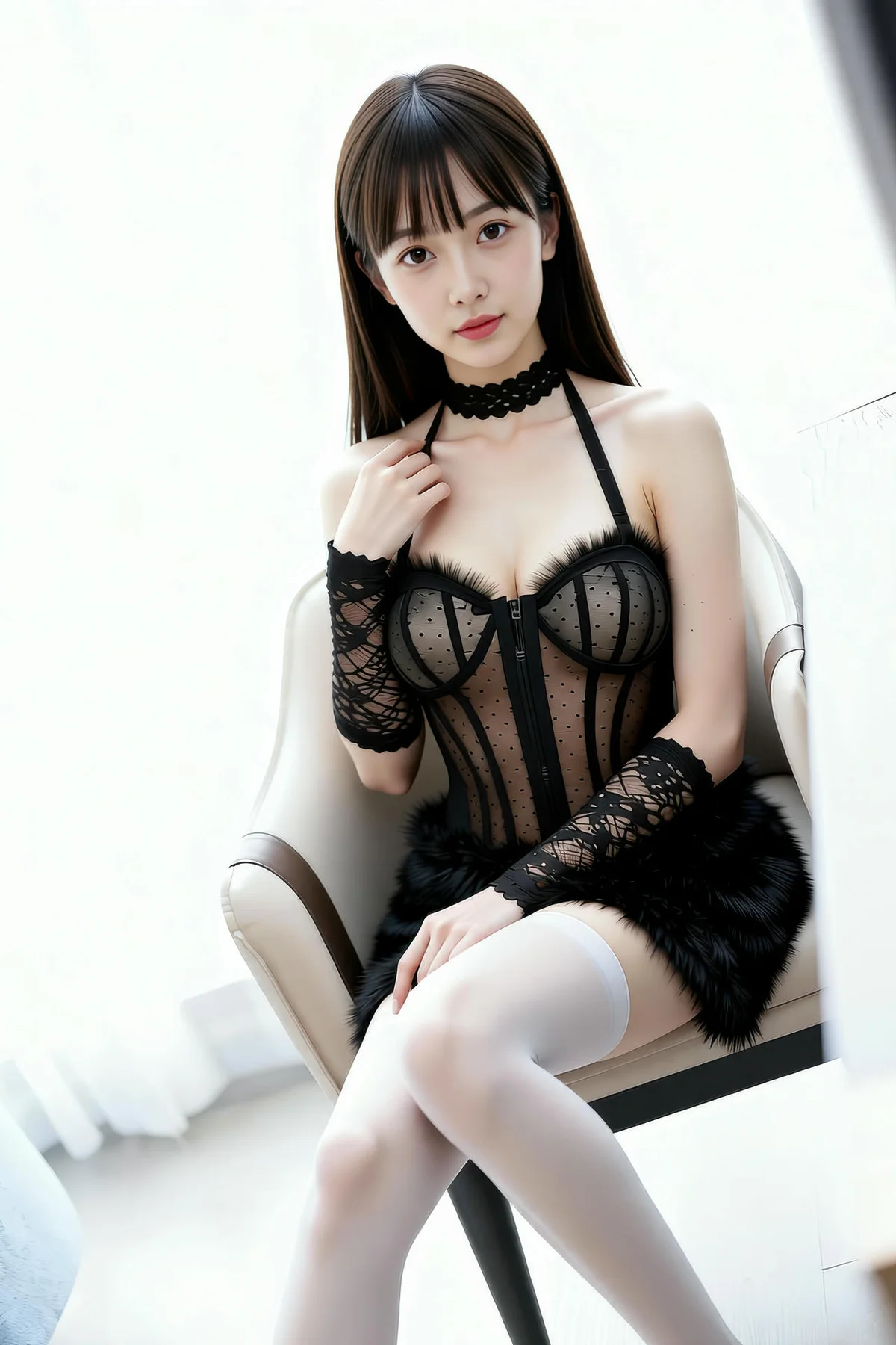 AIG  No.256 婉婉兔毛性感短裙 - 29