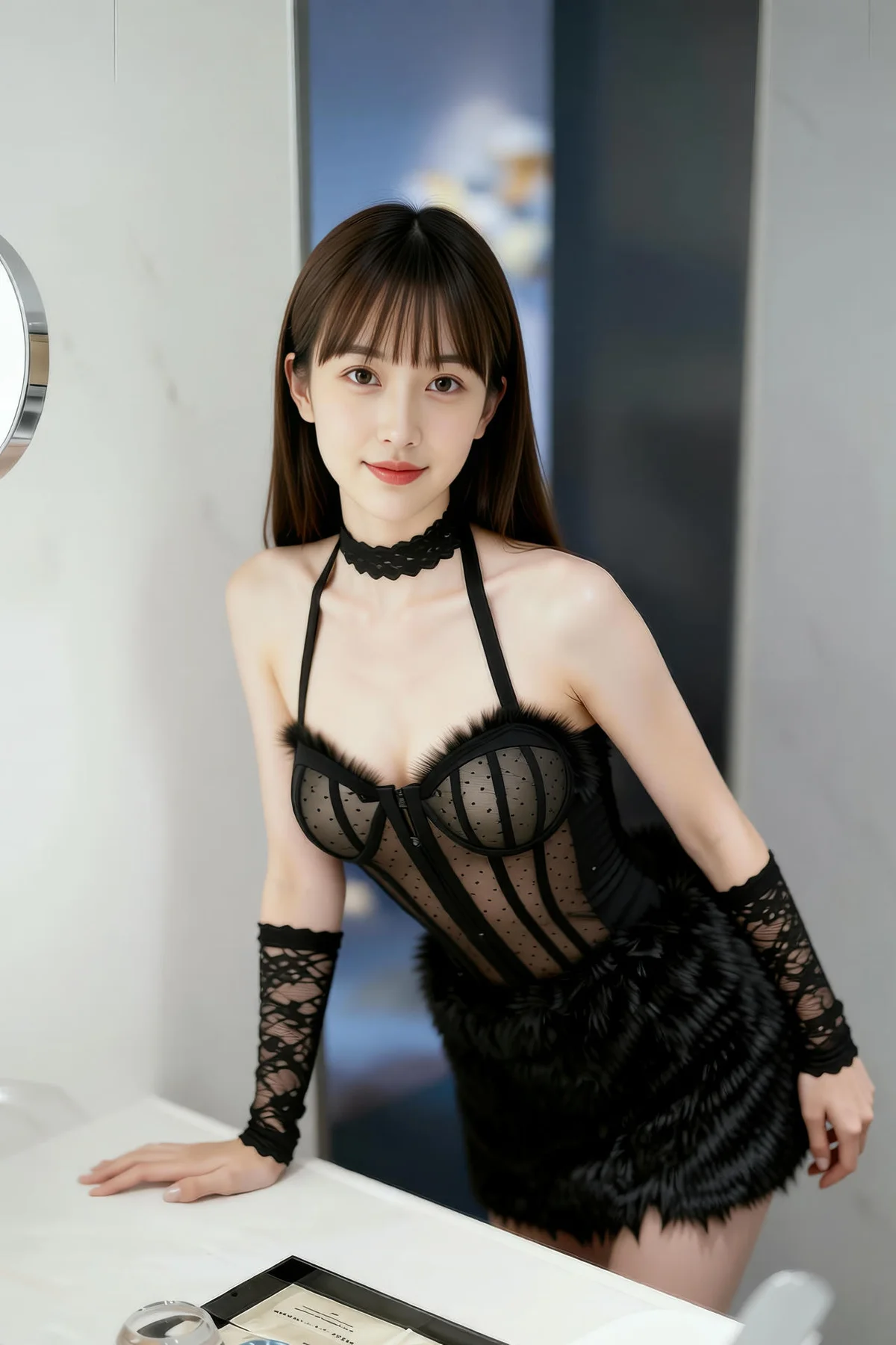 AIG  No.256 婉婉兔毛性感短裙 - 71