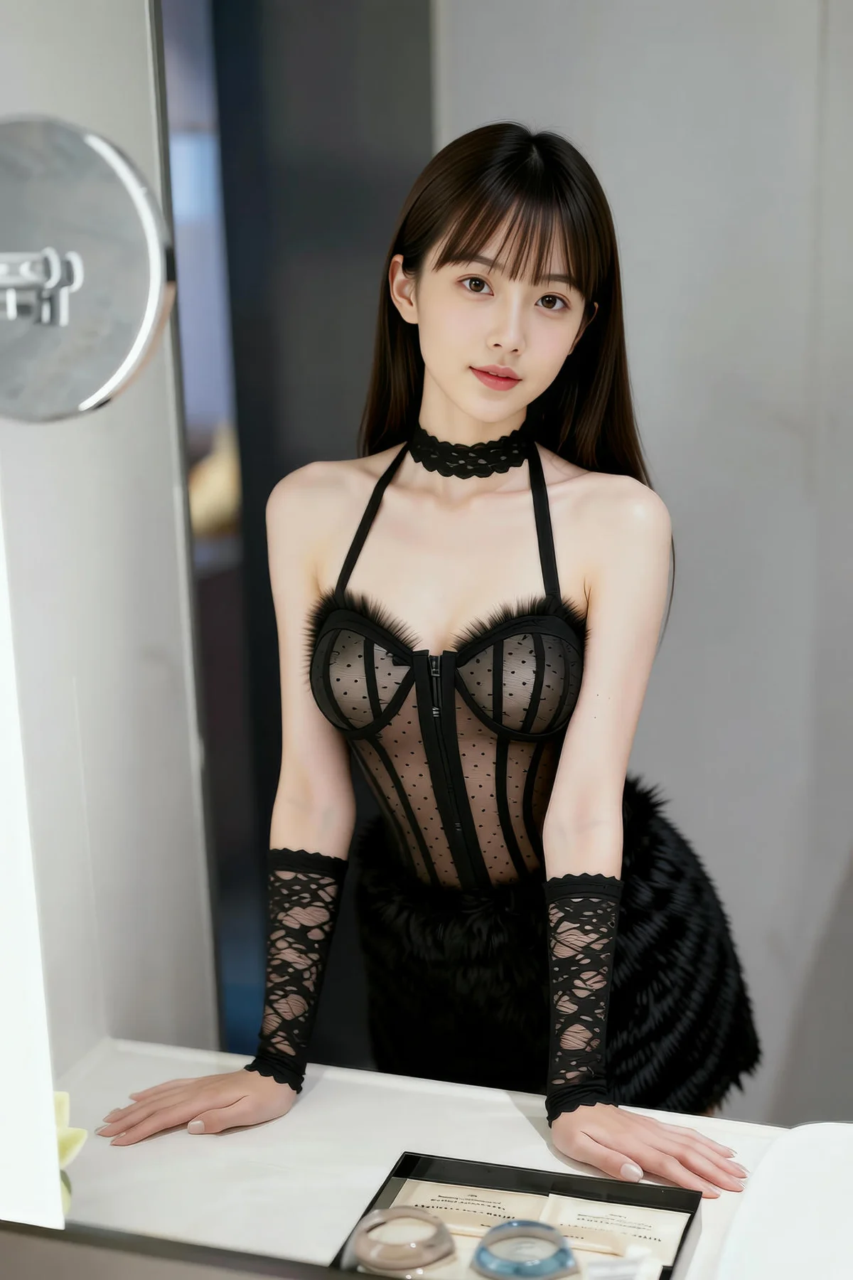 AIG  No.256 婉婉兔毛性感短裙 - 73