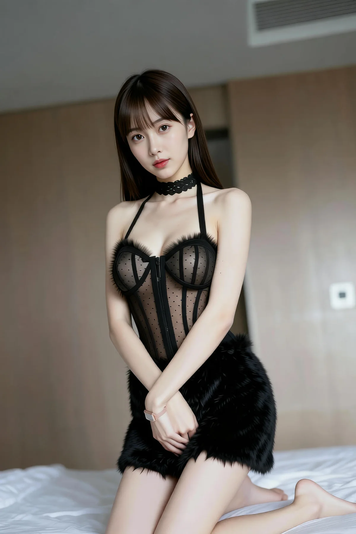 AIG  No.256 婉婉兔毛性感短裙 - 81