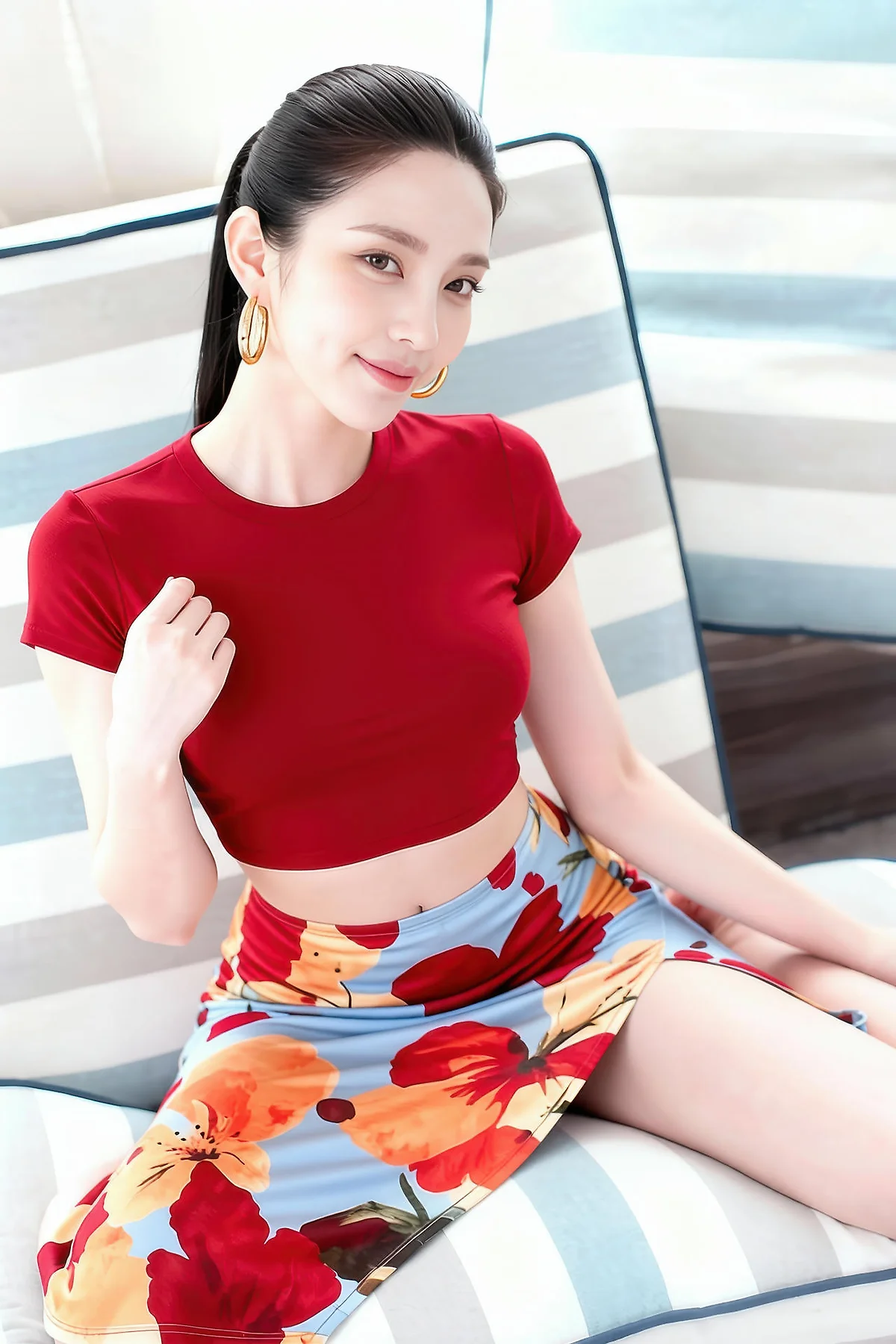 AIG  No.256 婉婉兔毛性感短裙 - 5