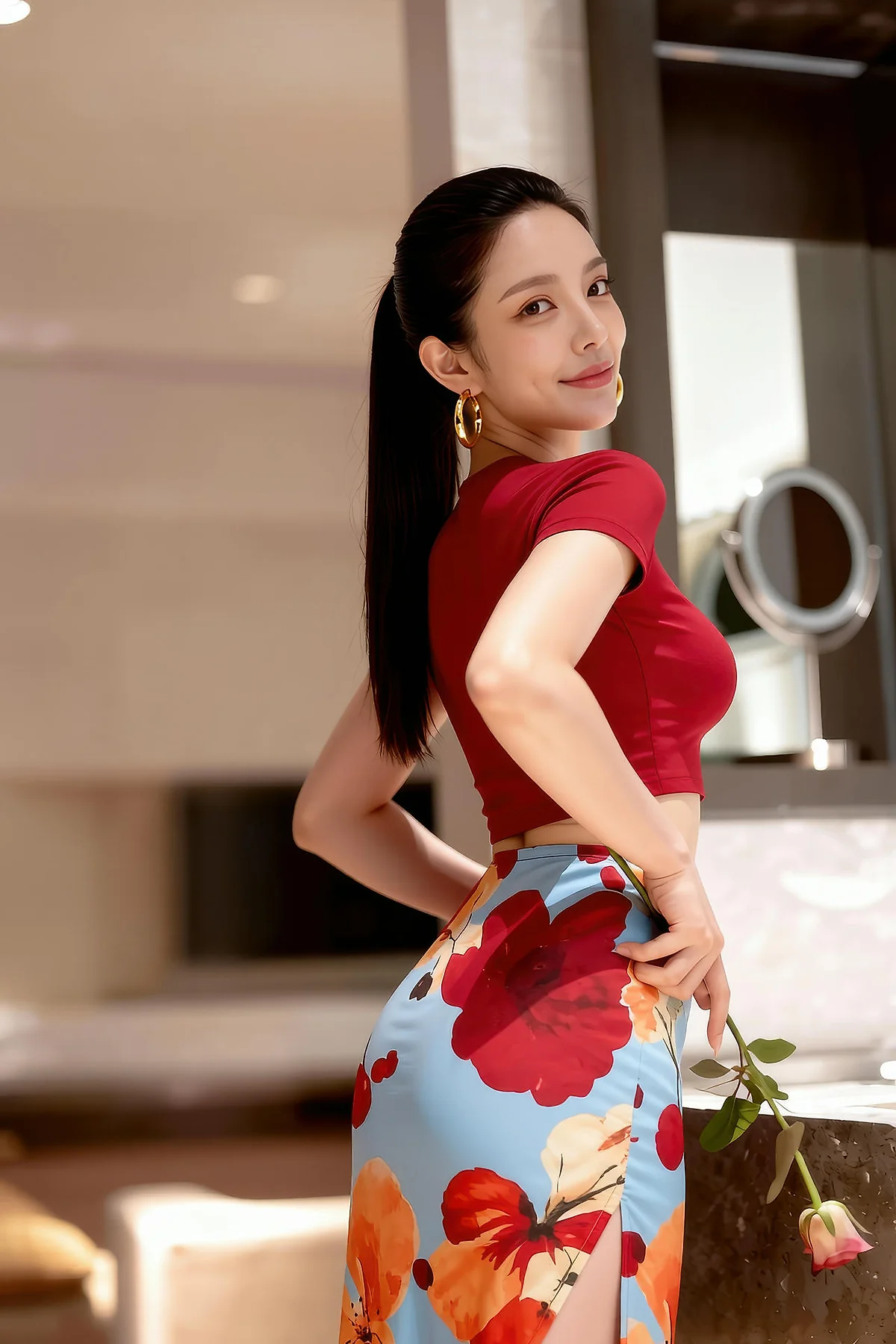 AIG  No.256 婉婉兔毛性感短裙 - 22