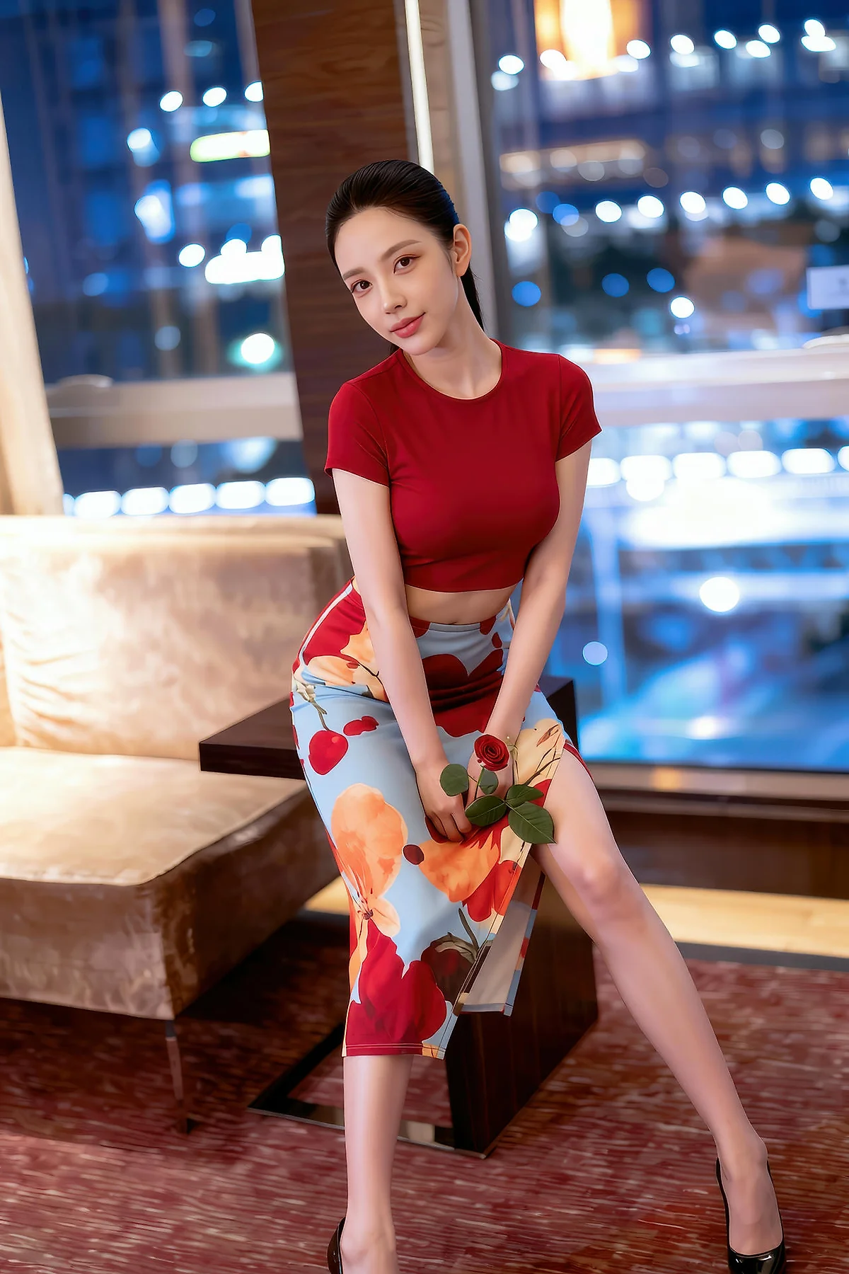 AIG  No.256 婉婉兔毛性感短裙 - 24