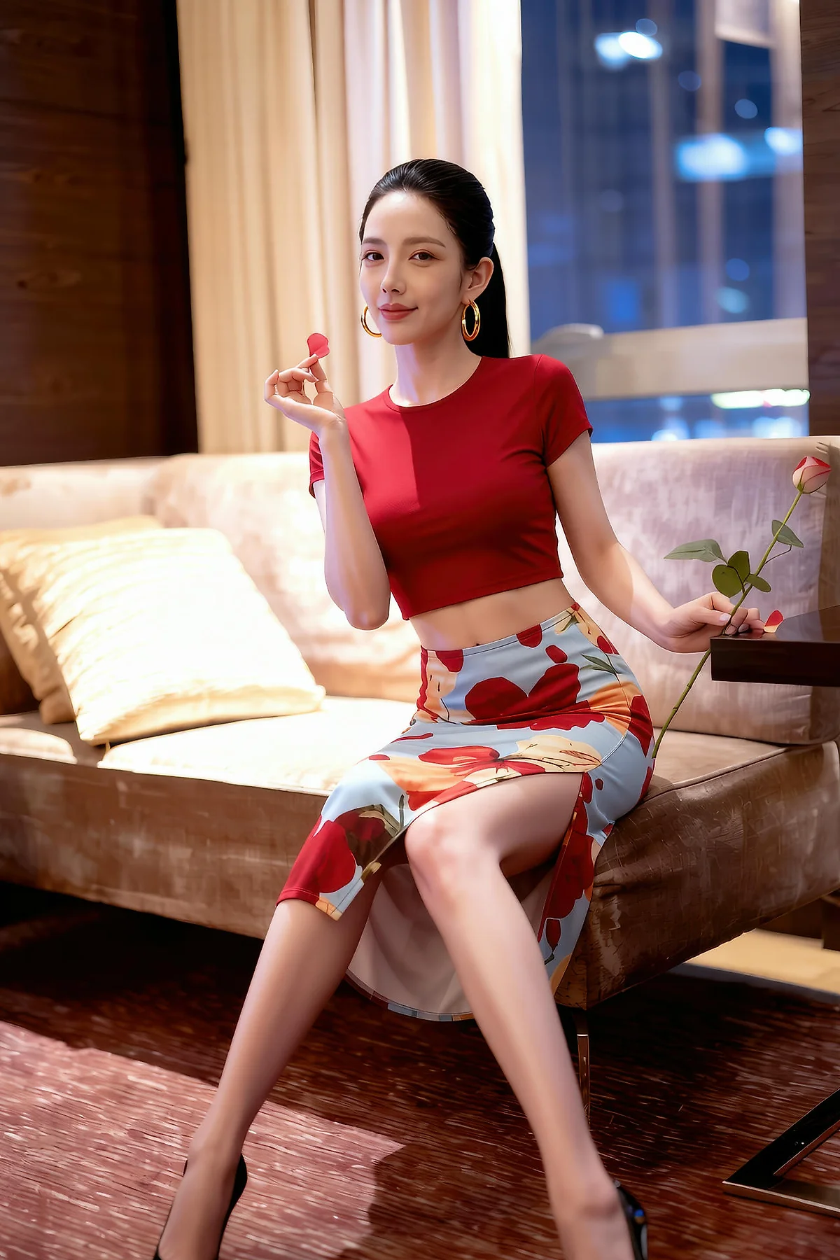 AIG  No.256 婉婉兔毛性感短裙 - 29