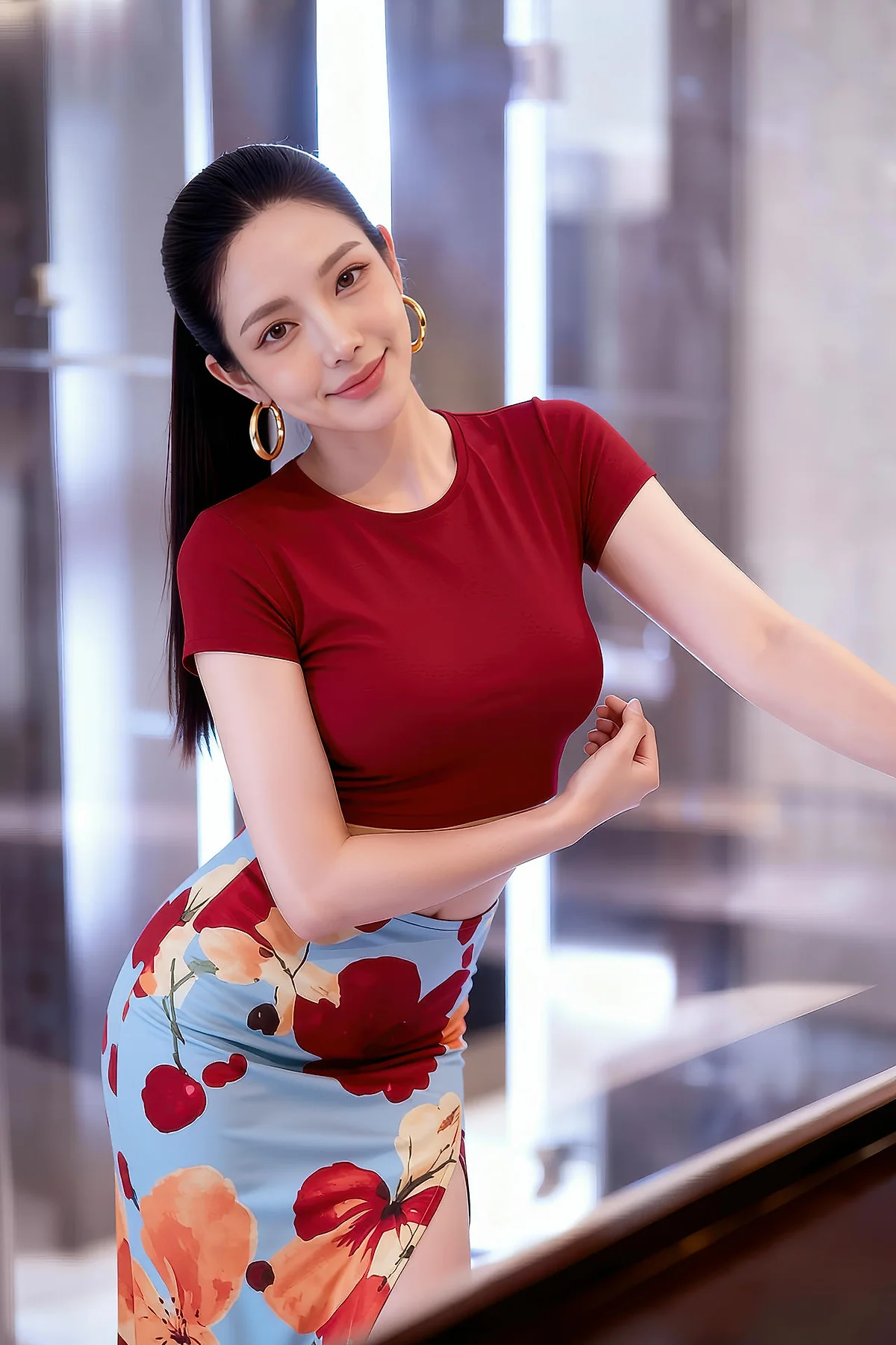 AIG  No.256 婉婉兔毛性感短裙 - 32