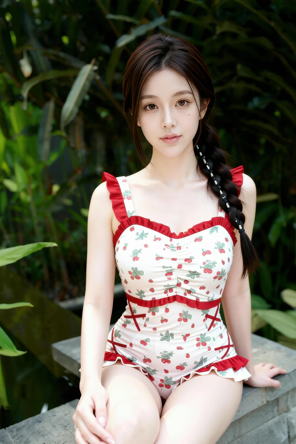 AIG  No.258 熙蕾学姐可爱碎花连体裤 - 19