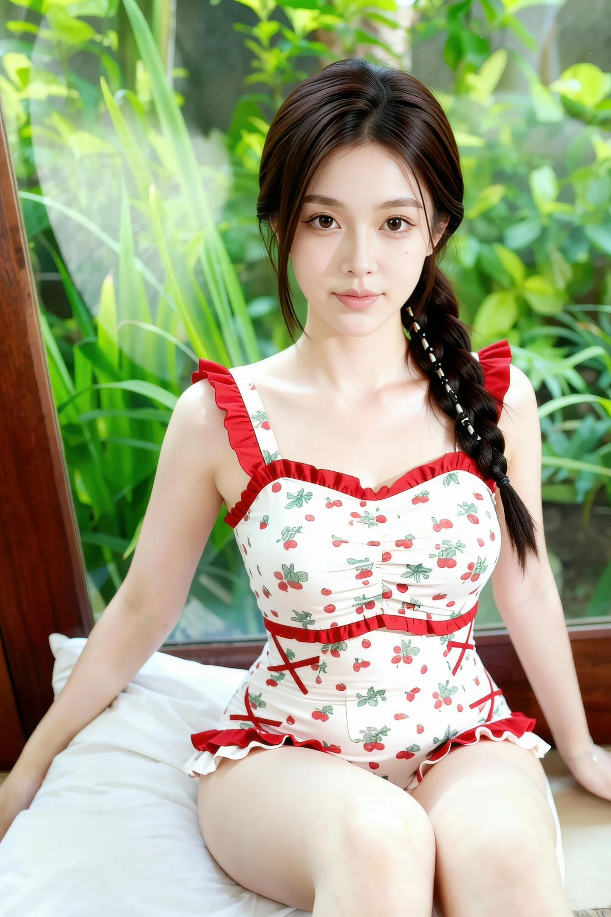AIG  No.258 熙蕾学姐可爱碎花连体裤 - 24