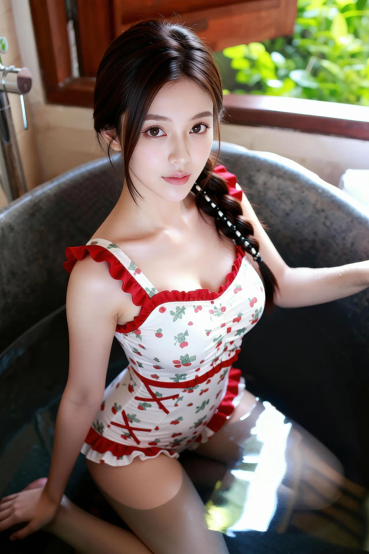 AIG  No.258 熙蕾学姐可爱碎花连体裤 - 39