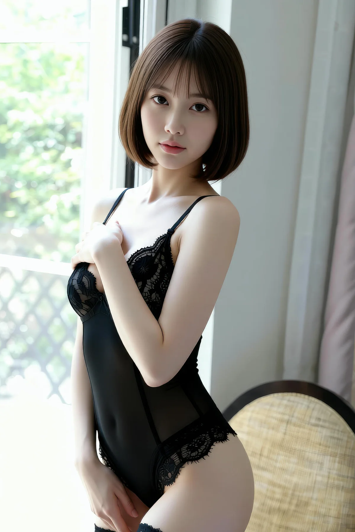 AIG  No.259 小乔性感黑丝连体衣 - 31