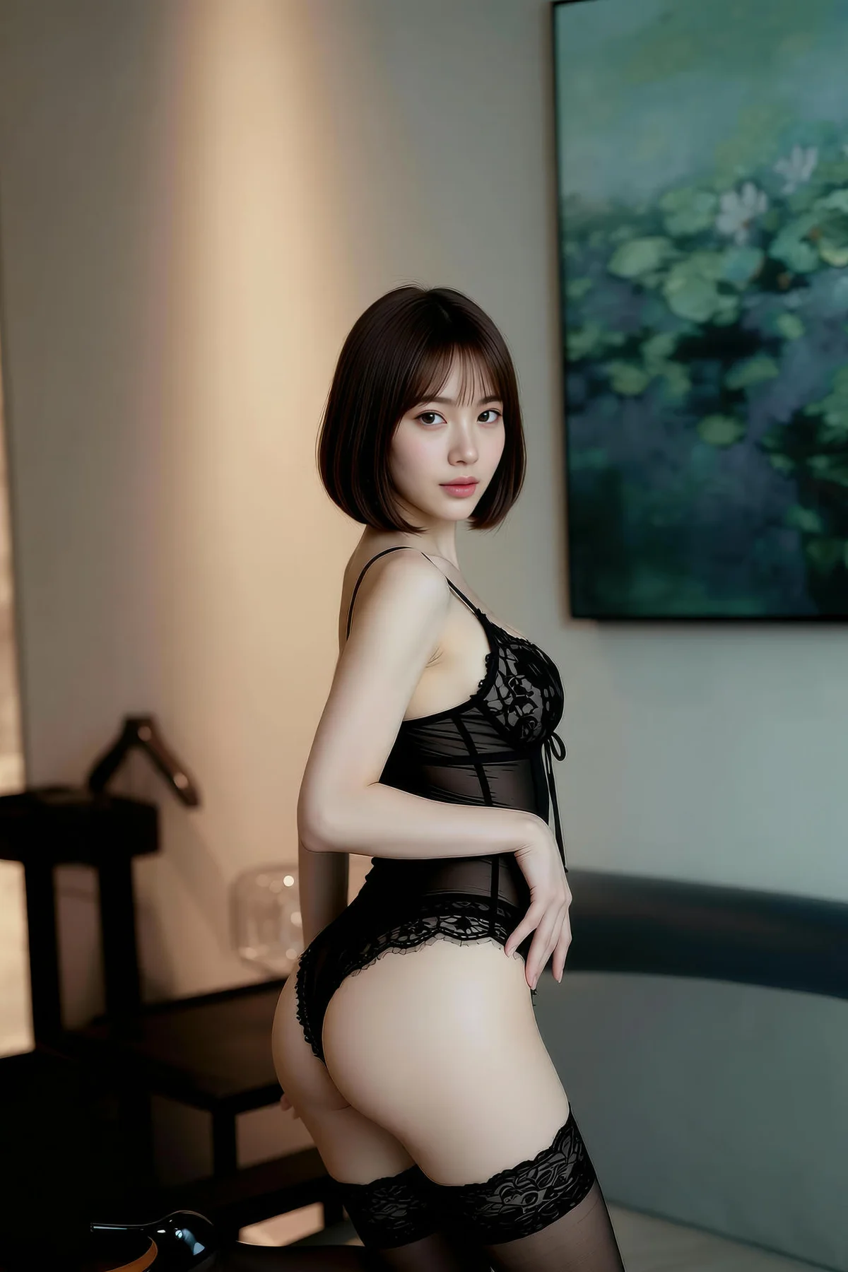 AIG  No.259 小乔性感黑丝连体衣 - 94