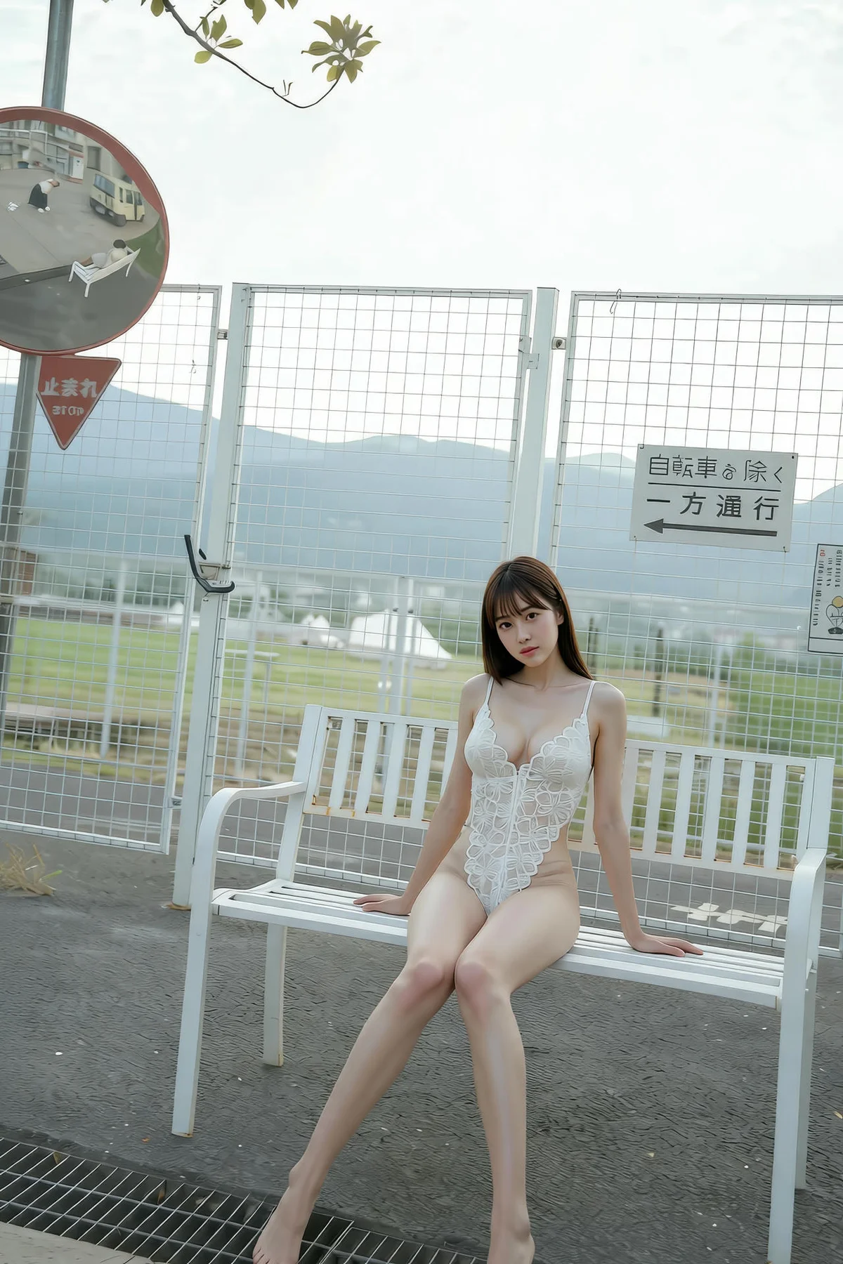 AIG  No.264 婉婉性感白色蕾丝连体衣 - 32