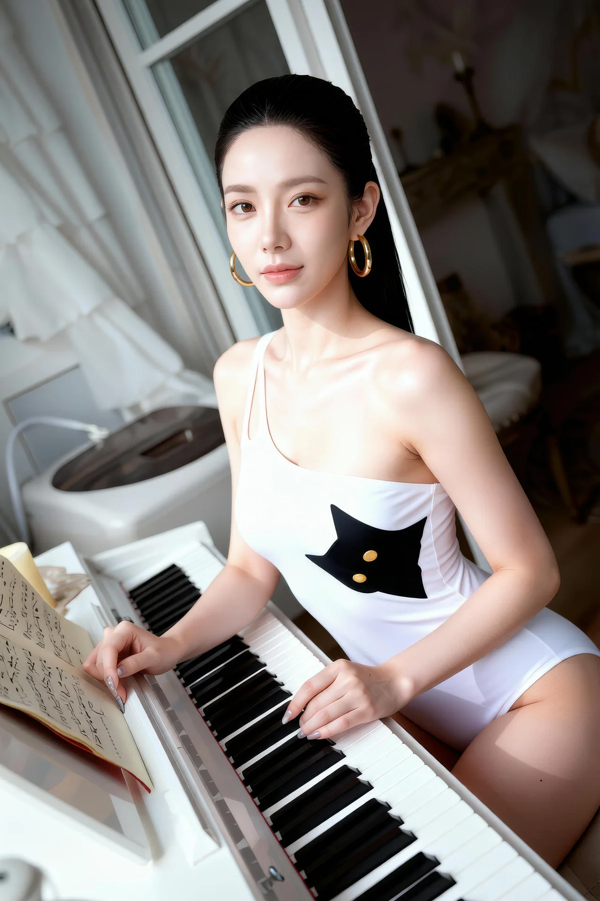 AIG  No.280 米妹白色连体衣 - 13