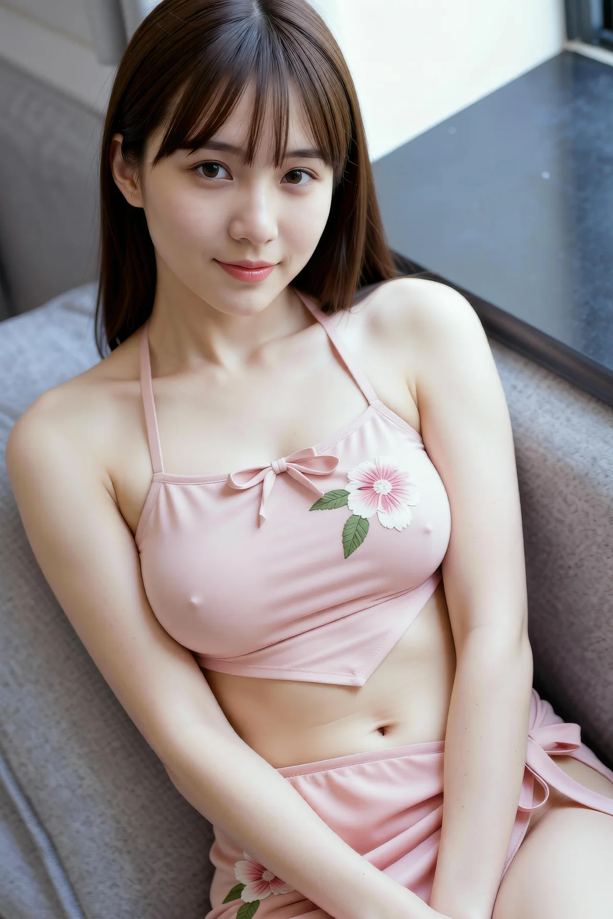 AIG  No.286 婉婉粉色肚兜套装 - 17