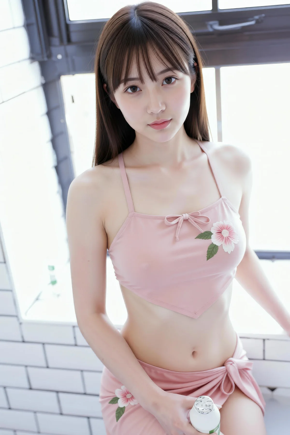 AIG  No.286 婉婉粉色肚兜套装 - 25