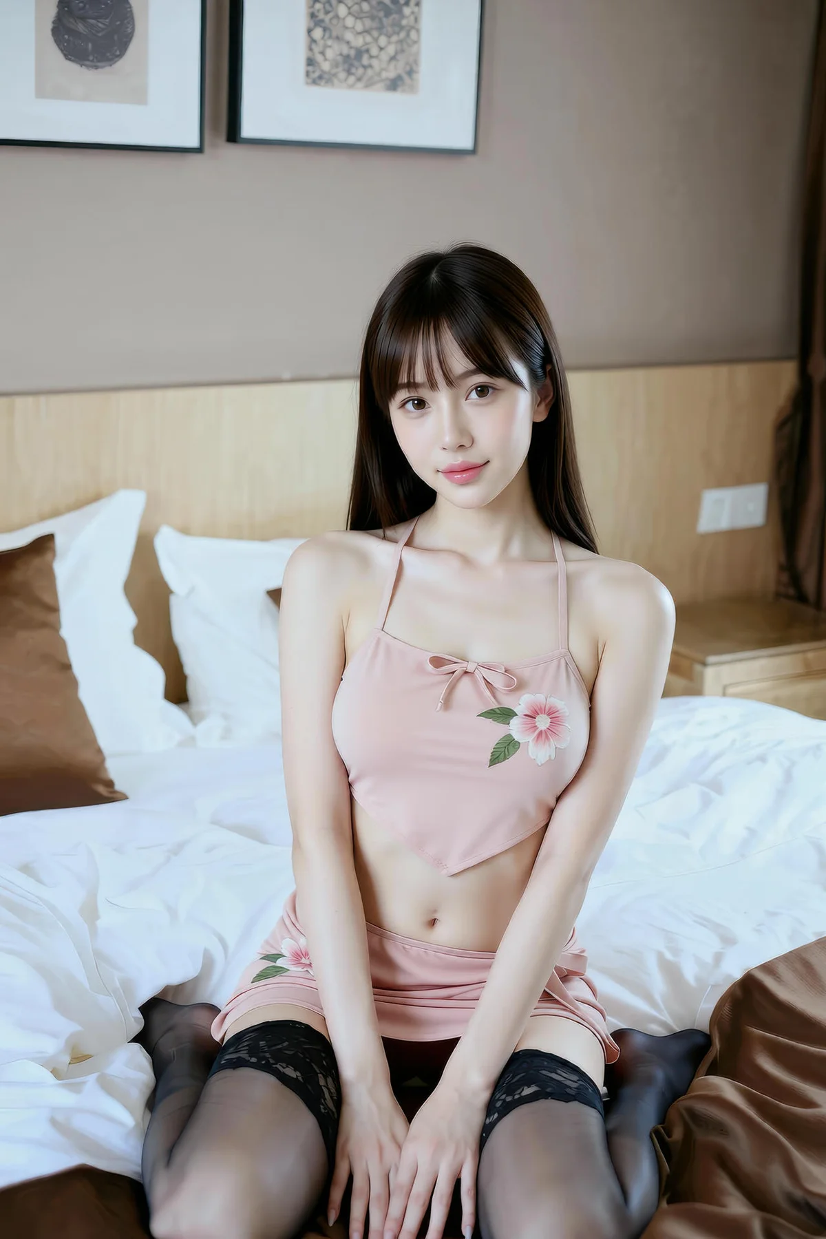 AIG  No.286 婉婉粉色肚兜套装 - 49
