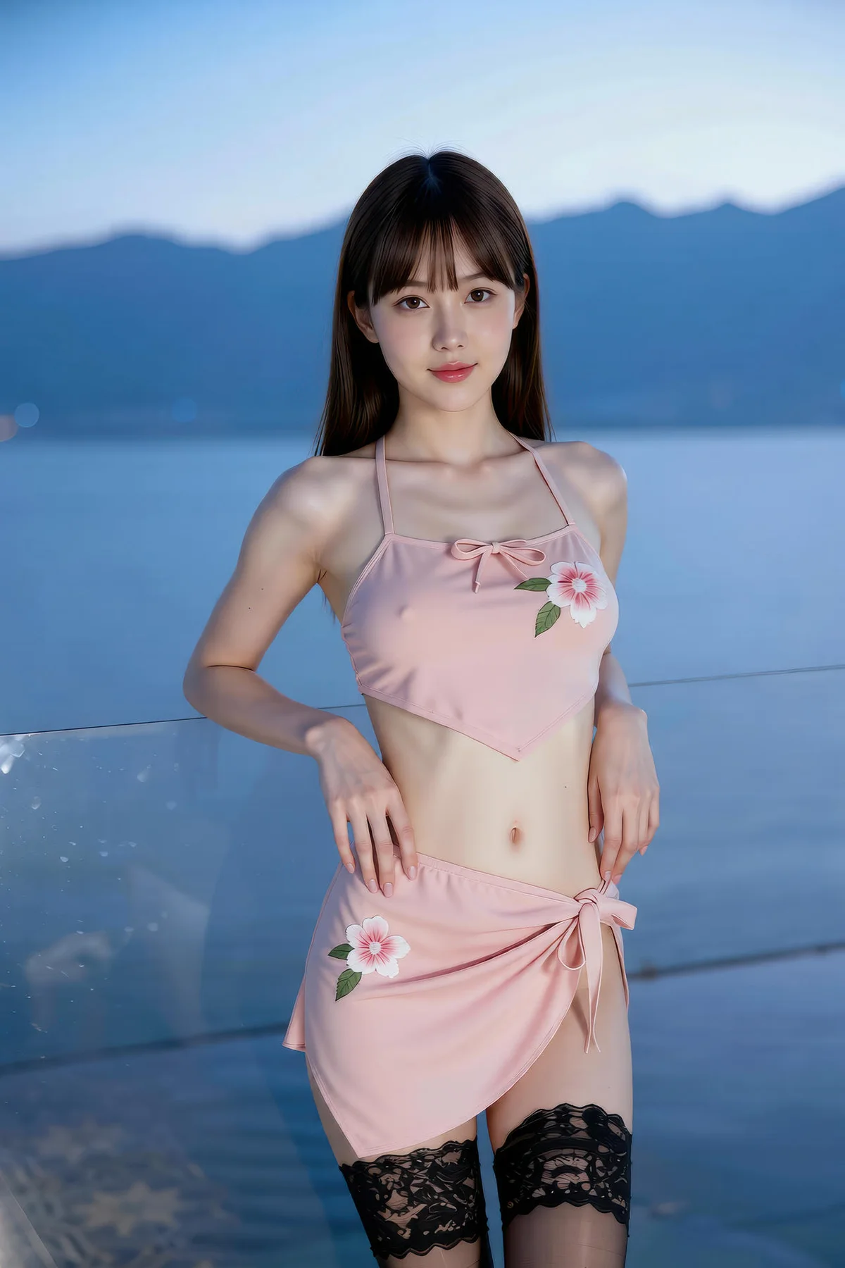 AIG  No.286 婉婉粉色肚兜套装 - 50