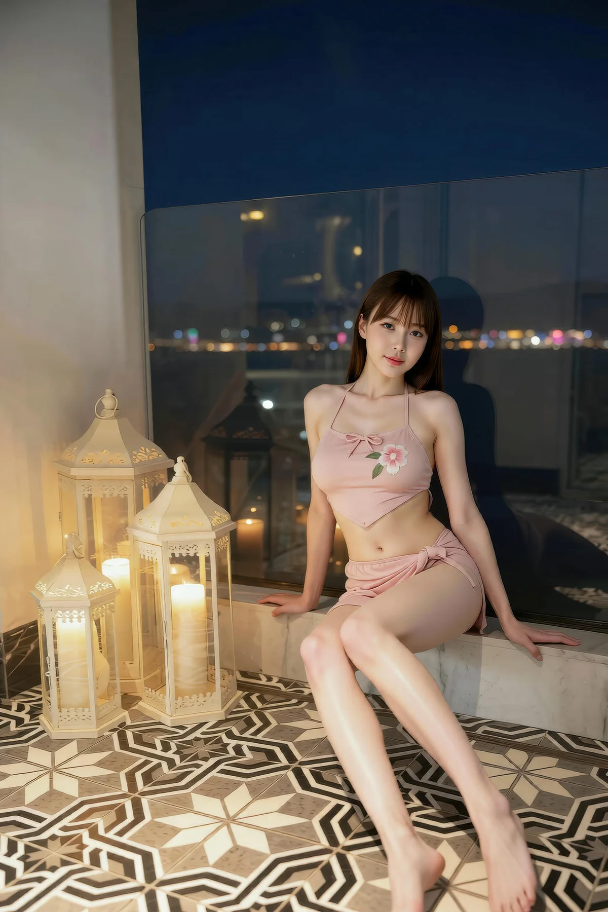 AIG  No.286 婉婉粉色肚兜套装 - 57