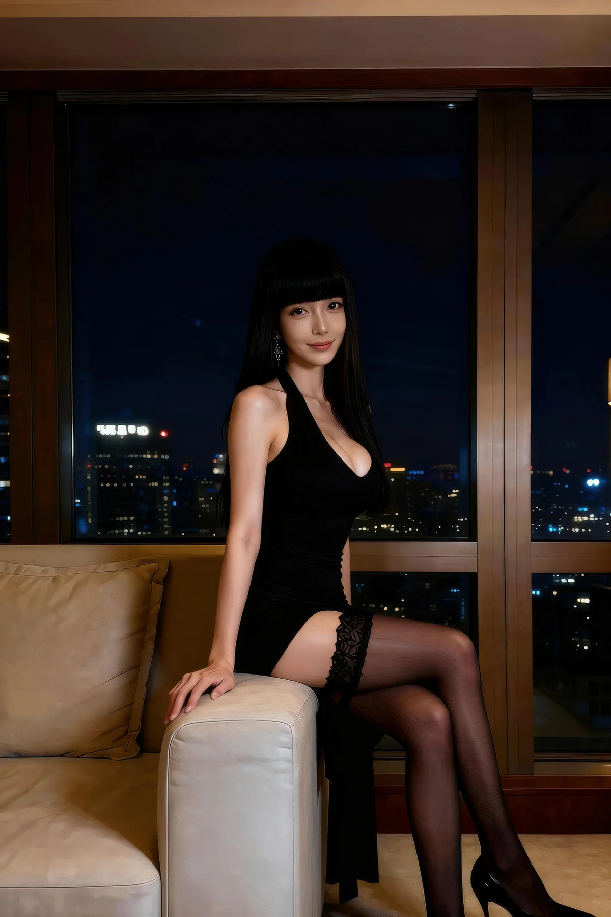 AIG  No.295 九歌lina黑丝吊袜美裙 - 37