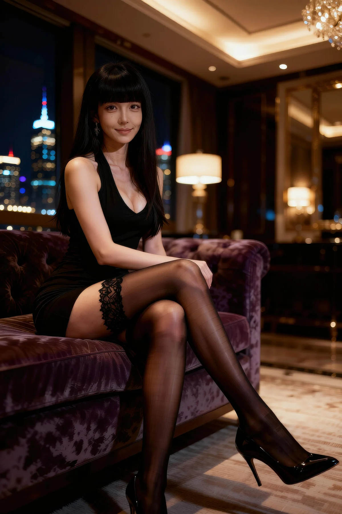 AIG  No.295 九歌lina黑丝吊袜美裙 - 71