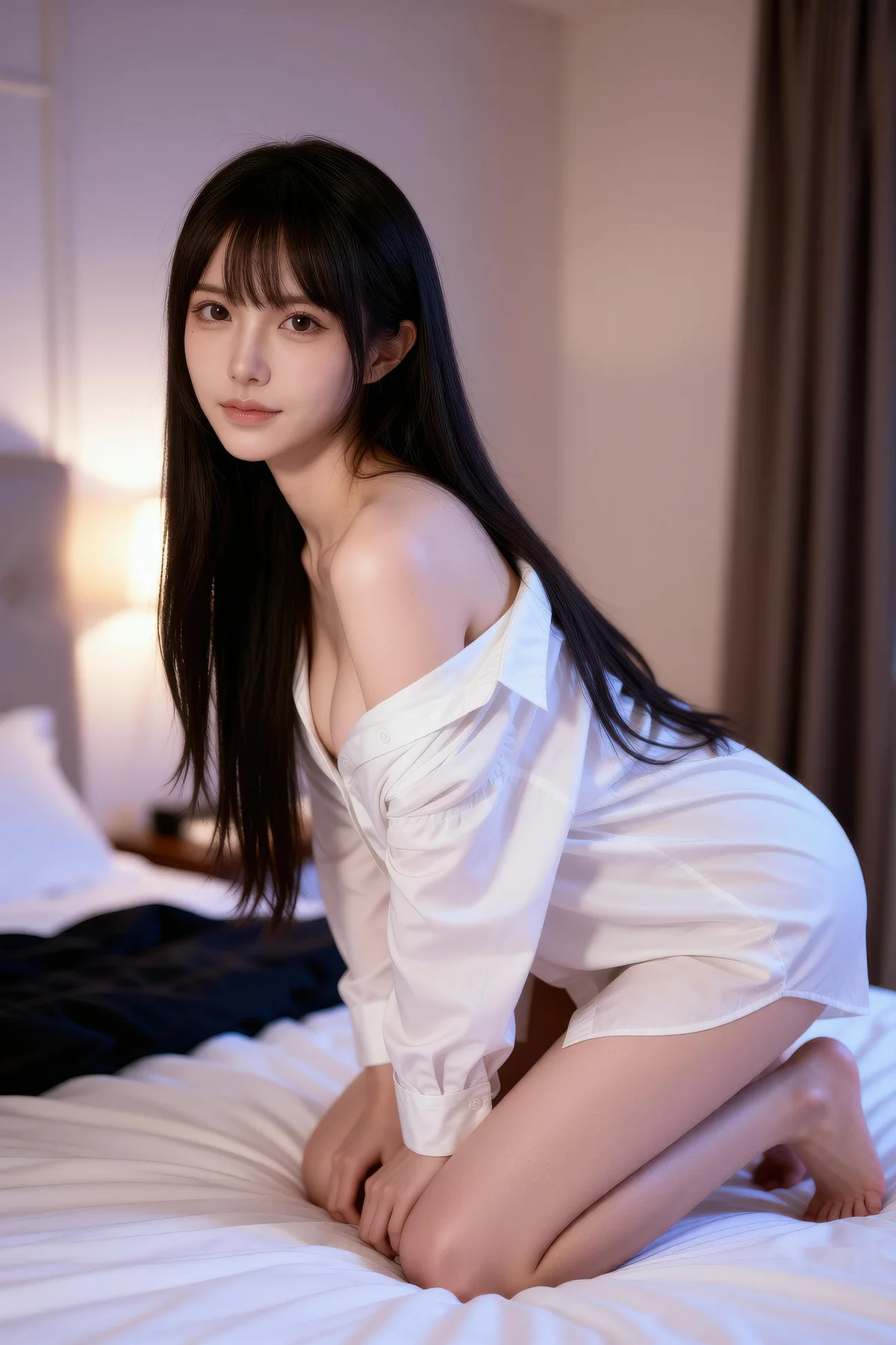 AIG  No.305 芭喜mila爆乳白衬衫玉背 - 29