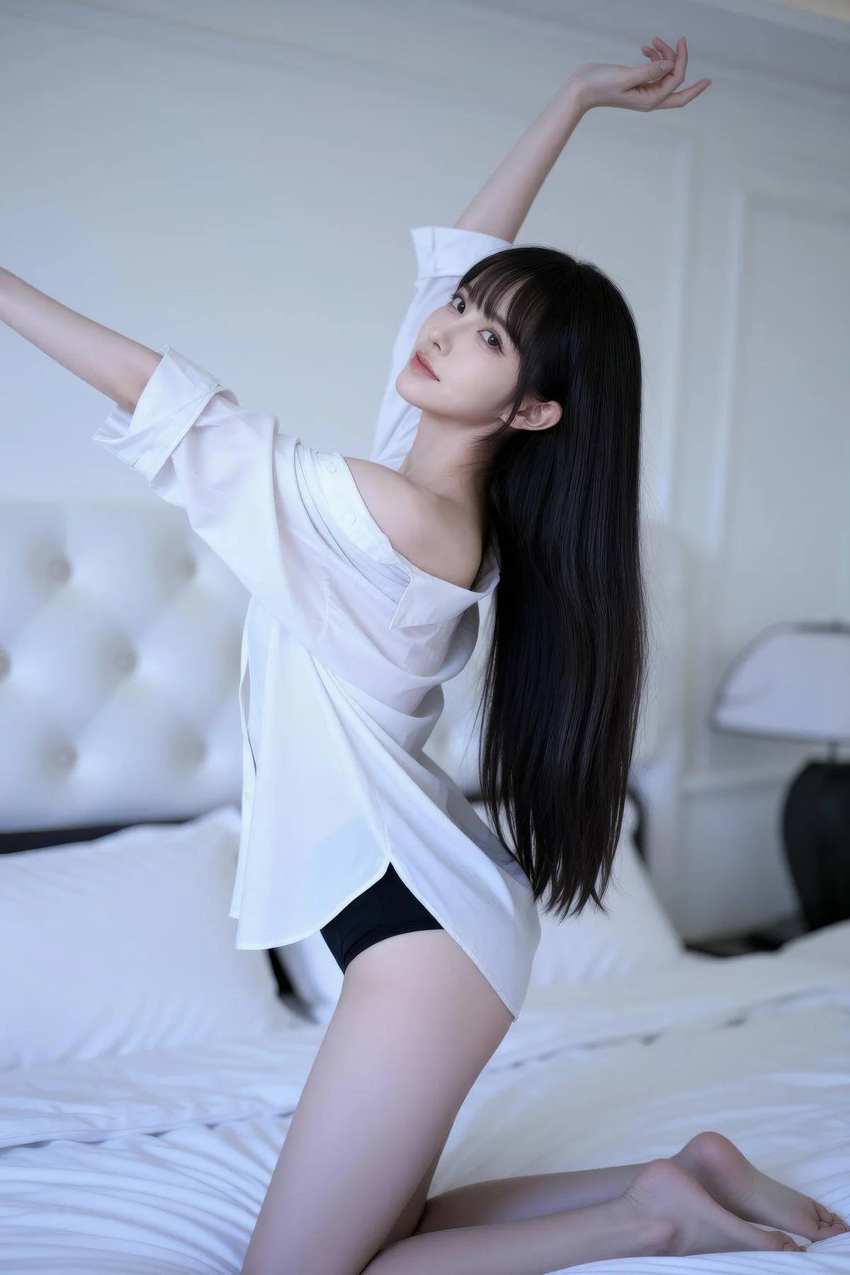 AIG  No.305 芭喜mila爆乳白衬衫玉背 - 56