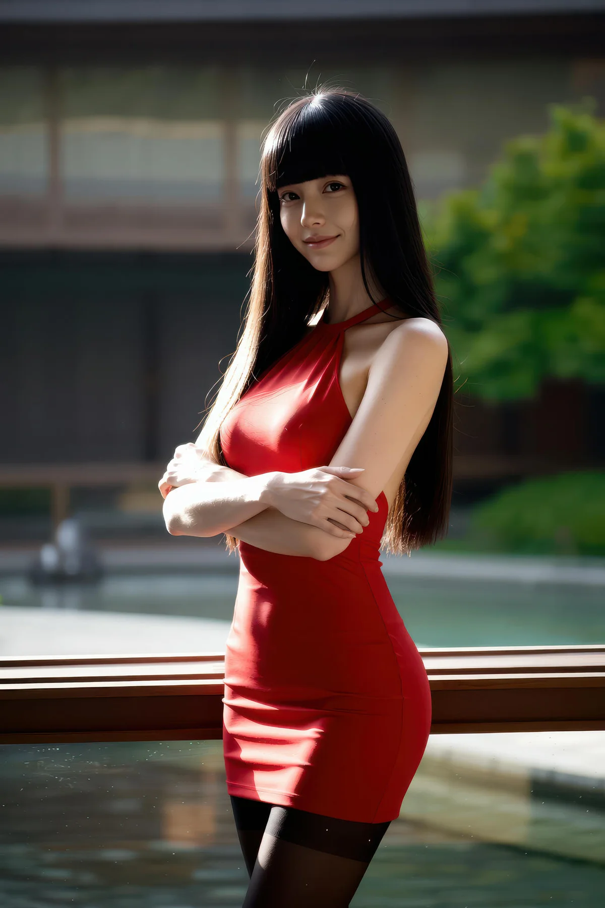 AIG  No.322 九歌lina红色黑丝紧身裙 - 20