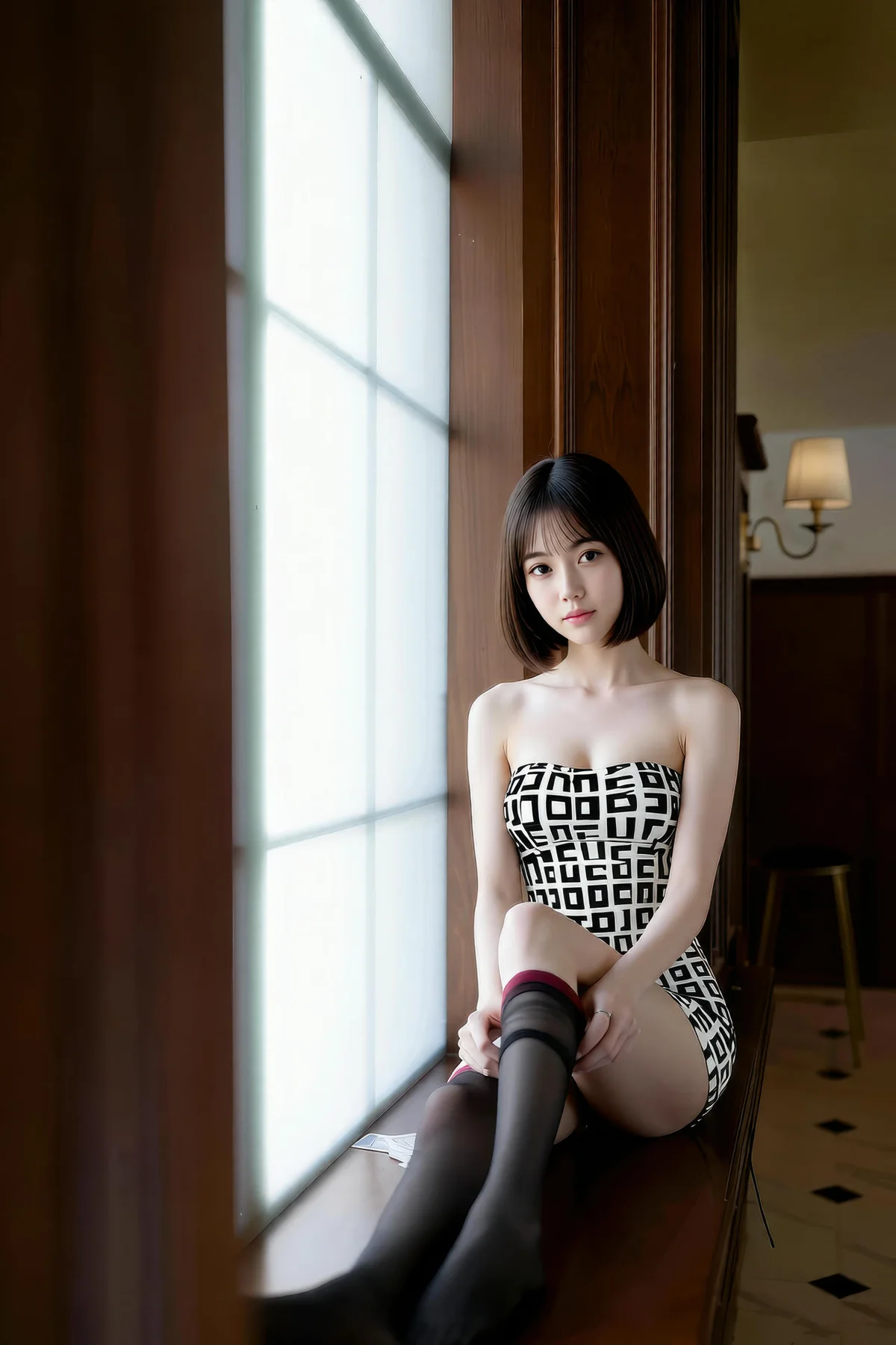 AIG  No.327 小乔香肩紧身裙 - 49