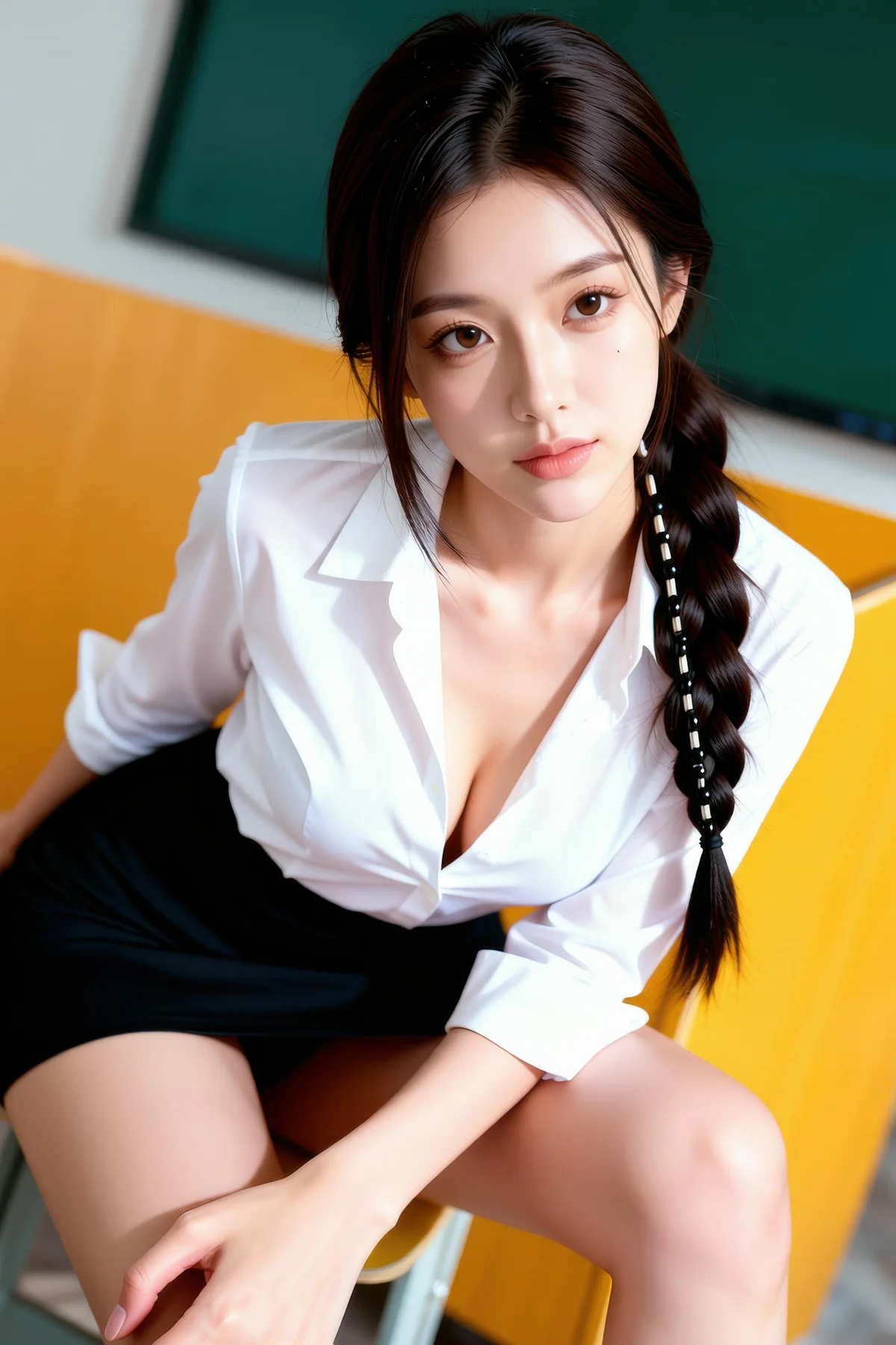 AIG  No.334 熙蕾学姐爆乳衬衫 - 46