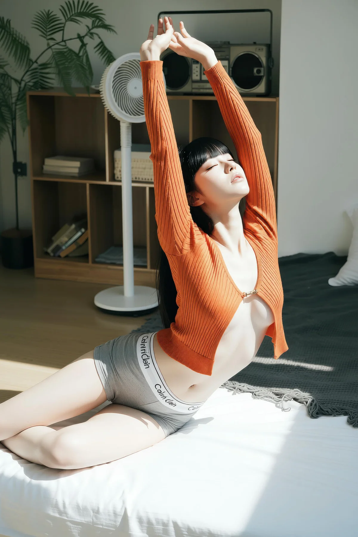 AIG  No.343 九歌lina橘色紧身衣爆乳 - 15