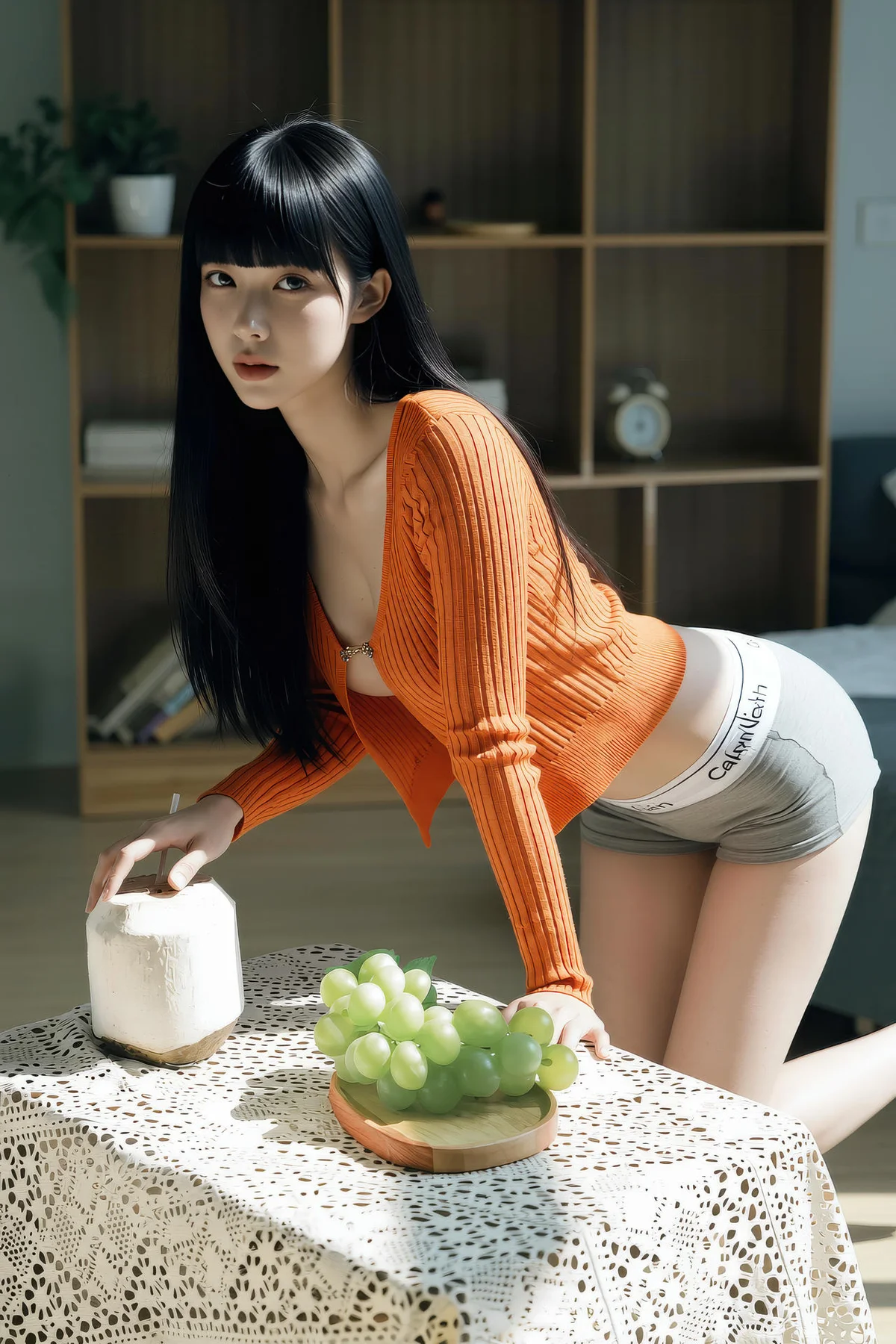AIG  No.343 九歌lina橘色紧身衣爆乳 - 25