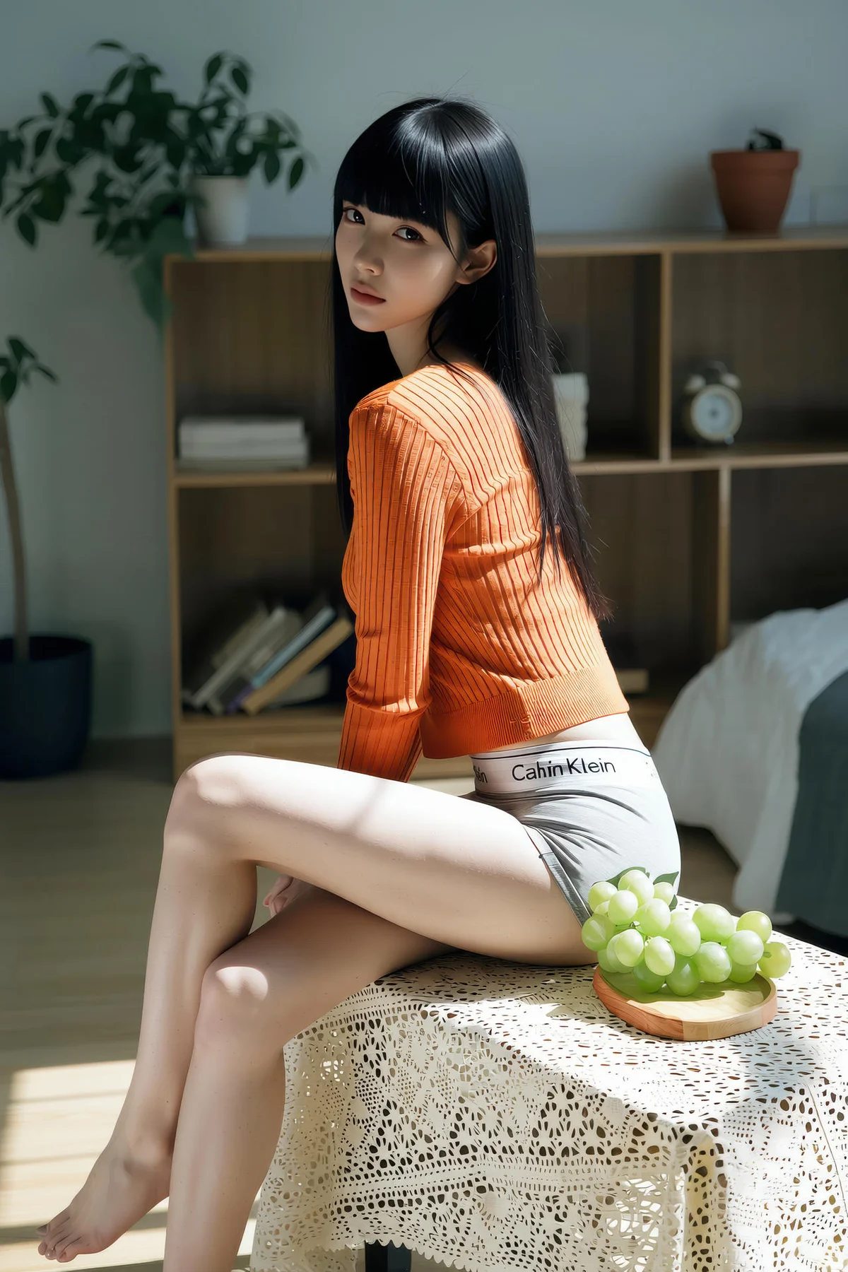 AIG  No.343 九歌lina橘色紧身衣爆乳 - 40