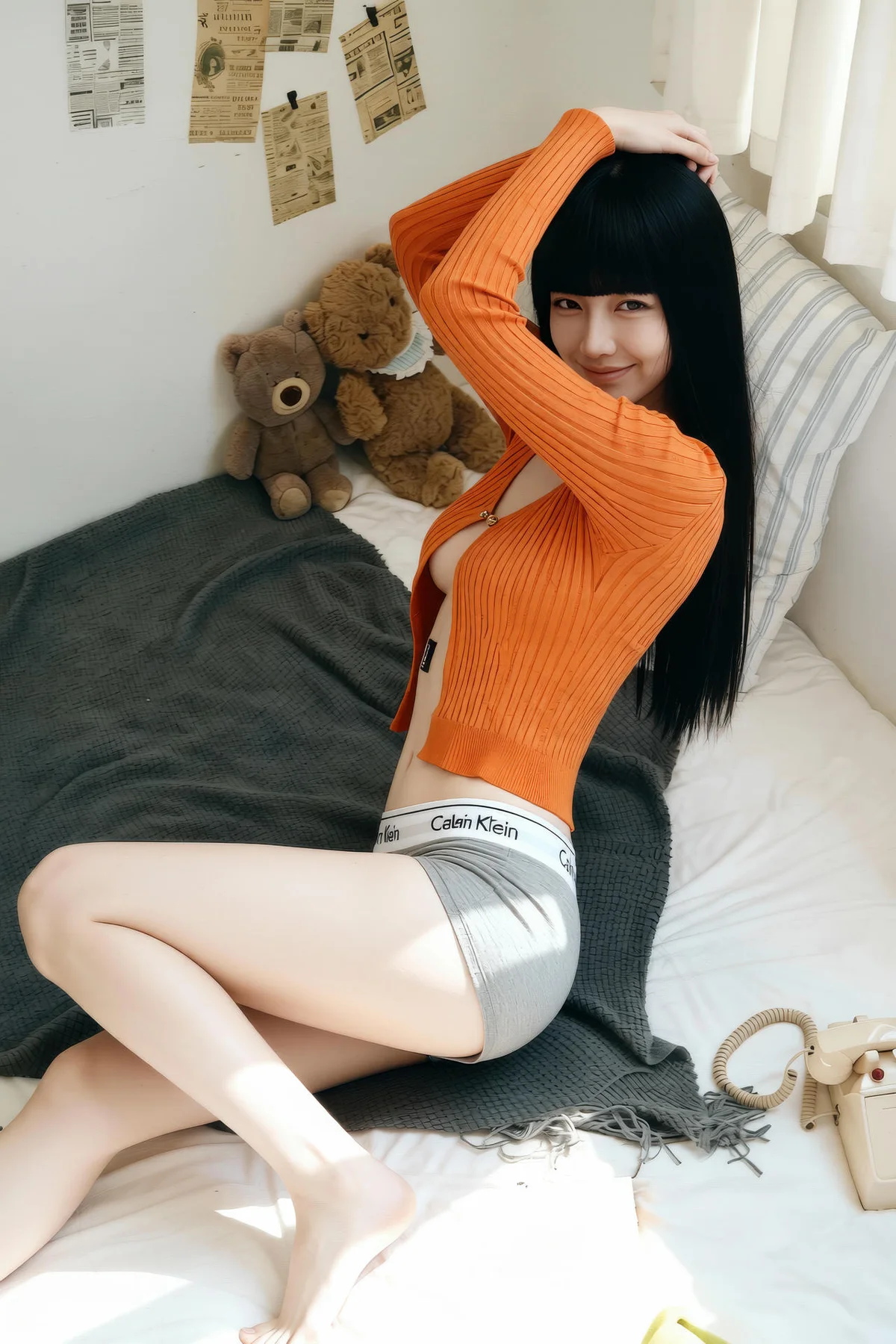 AIG  No.343 九歌lina橘色紧身衣爆乳 - 45