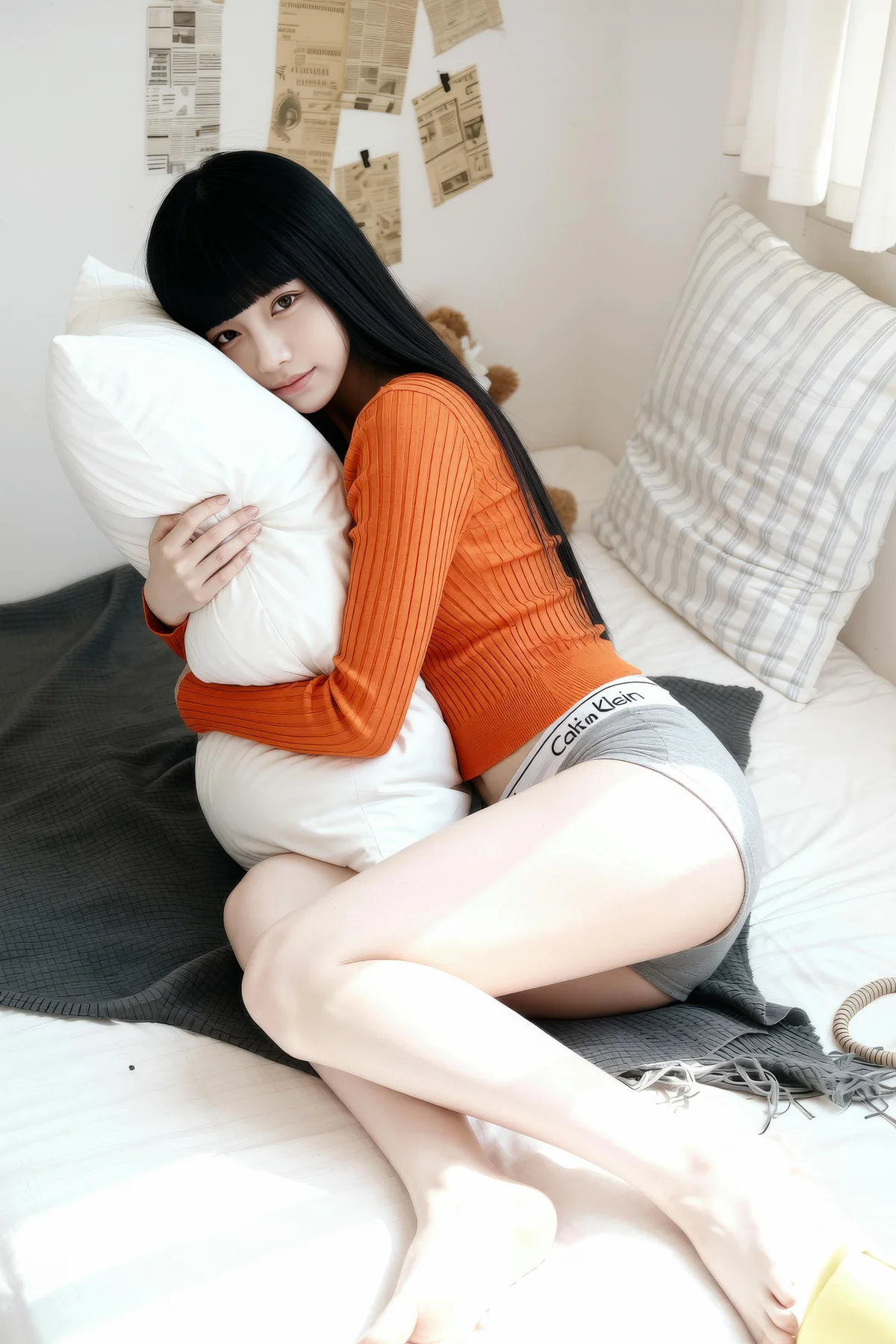 AIG  No.343 九歌lina橘色紧身衣爆乳 - 90