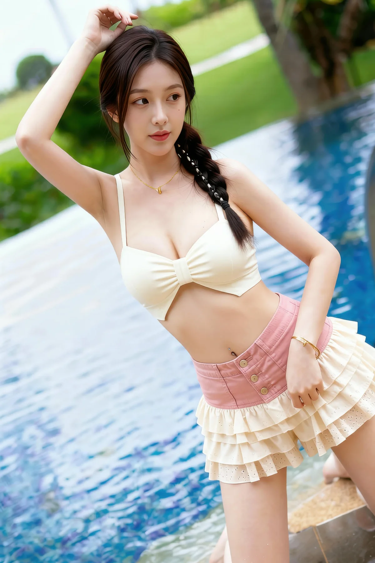 AIG  No.351 熙蕾学姐粉嫩短裙写真 - 25