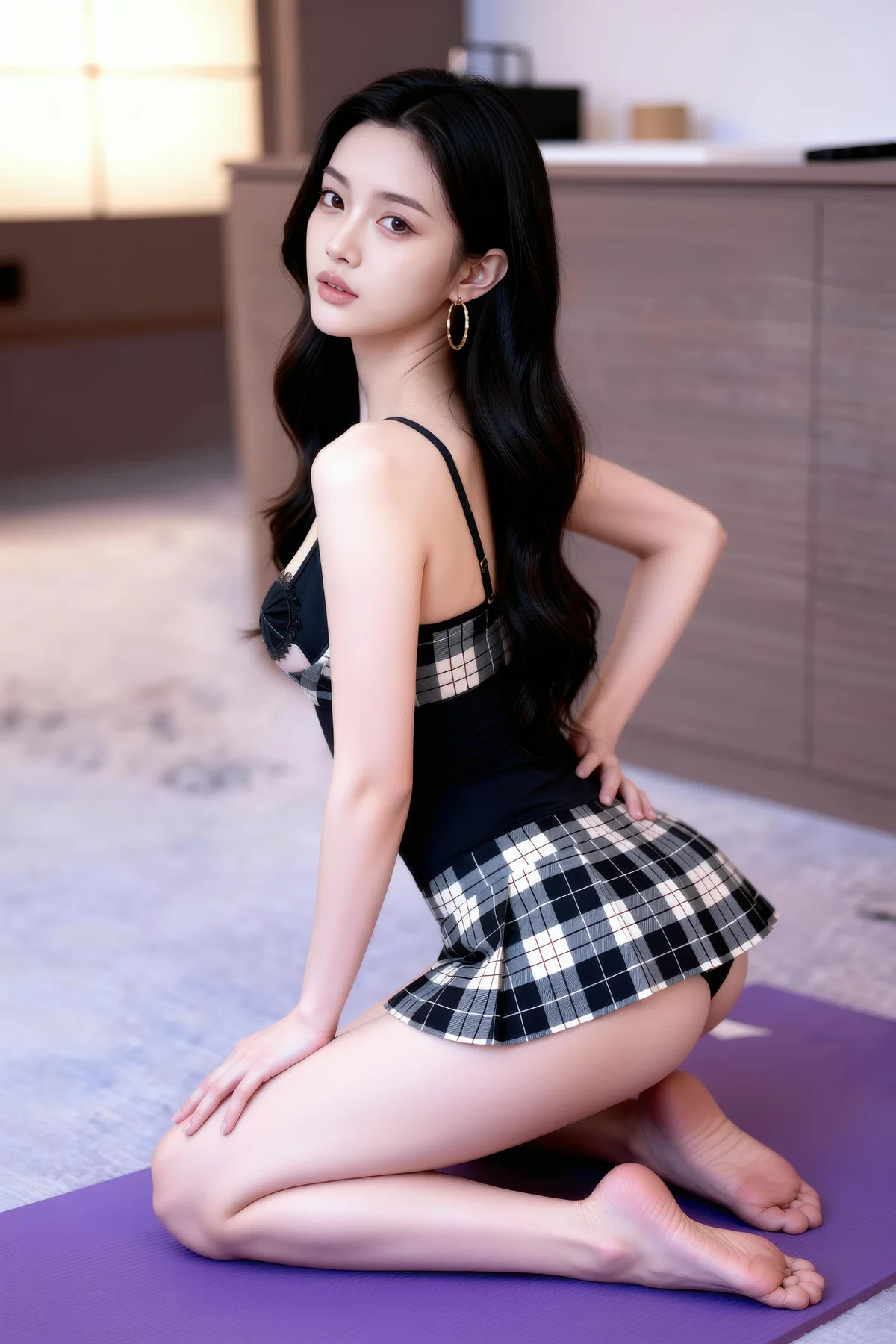 AIG  No.353 乐瑶格子裙乳贴 - 13