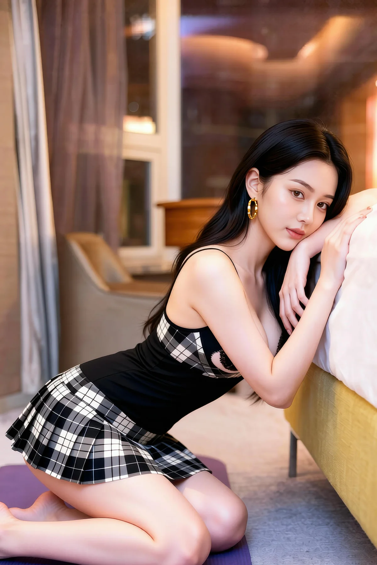 AIG  No.353 乐瑶格子裙乳贴 - 21