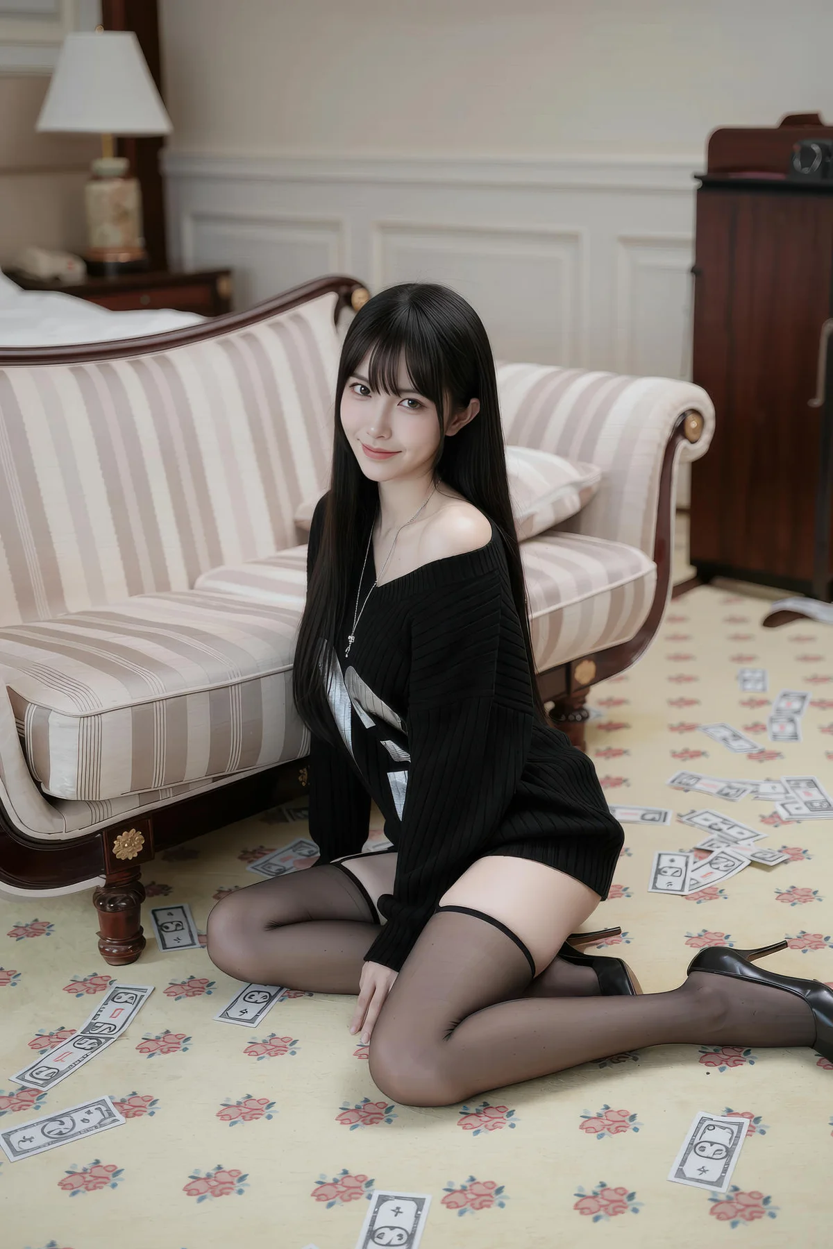AIG  No.358 芭喜mila香肩黑丝高跟 - 17