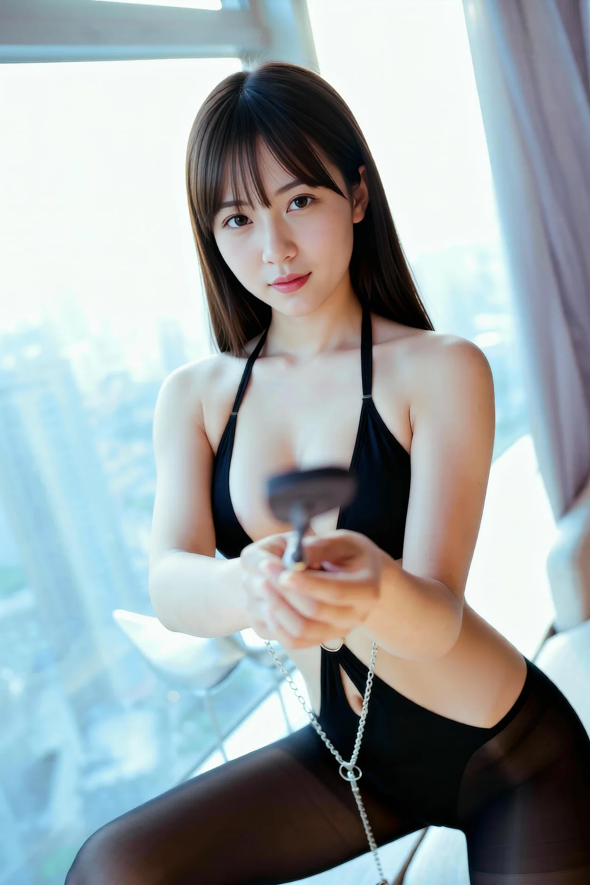 AIG  No.359 婉婉爆乳黑丝连体衣 - 50