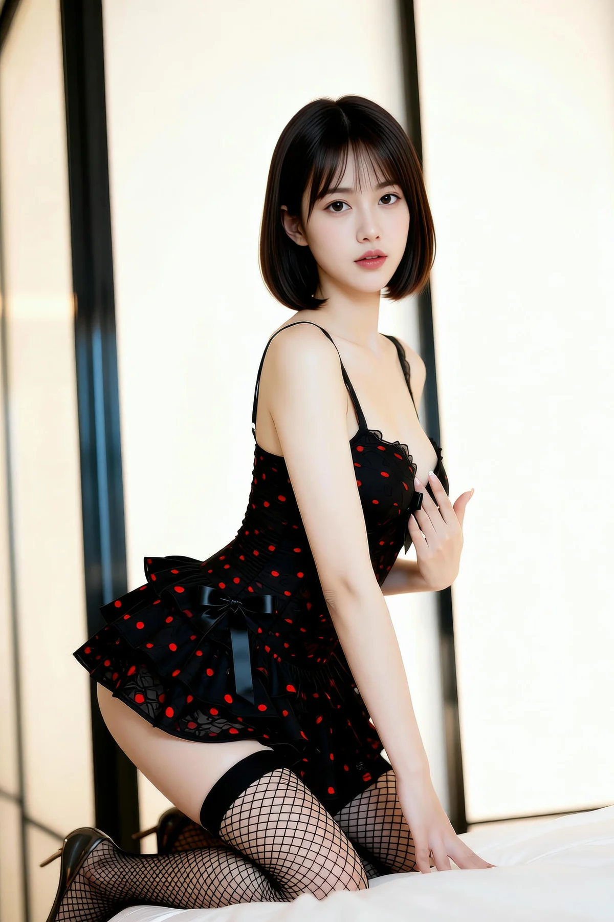 AIG  No.363  小乔黑丝蕾丝短裙 - 20